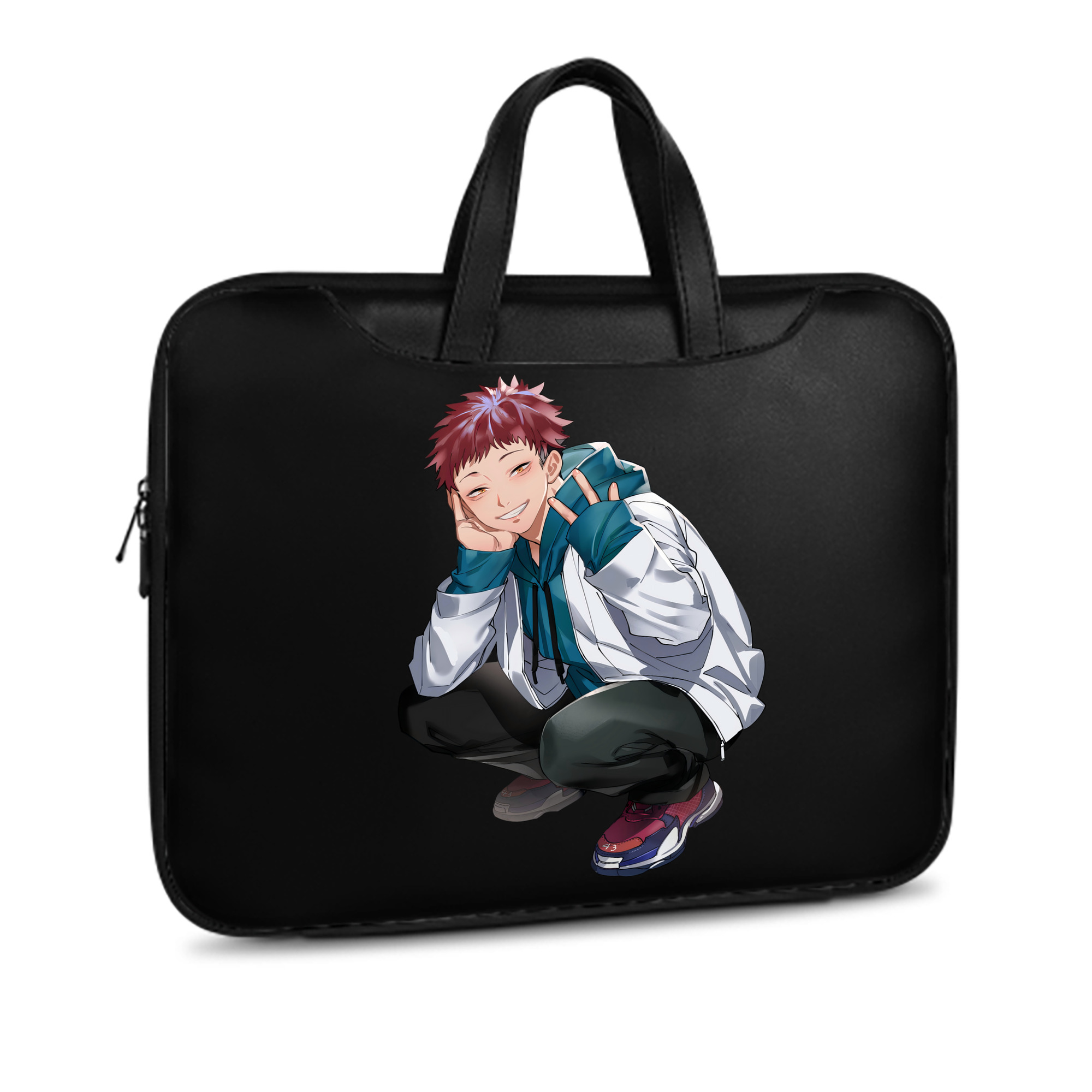 （画像用） 呪術廻戦 Jujutsu Kaisen レザーラップトップバッグ　ノートパソコンケース