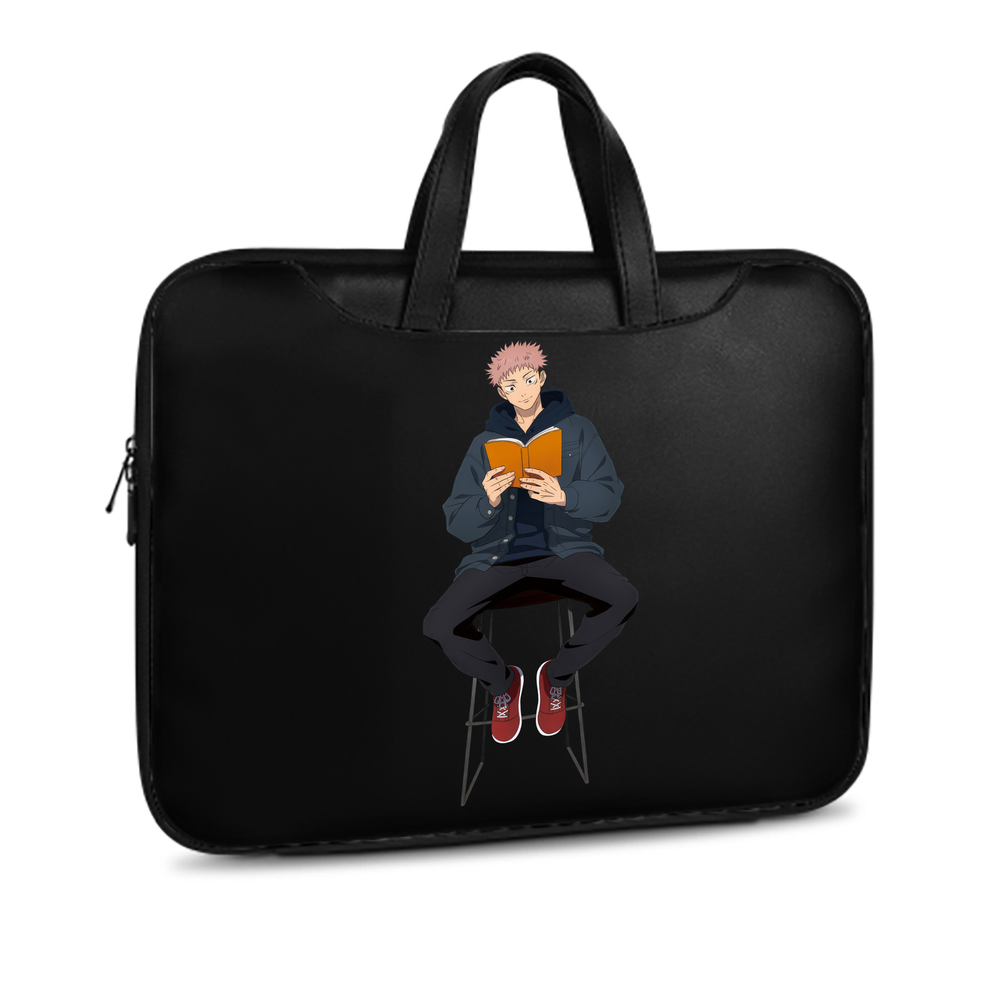 （画像用） 呪術廻戦 Jujutsu Kaisen レザーラップトップバッグ　ノートパソコンケース