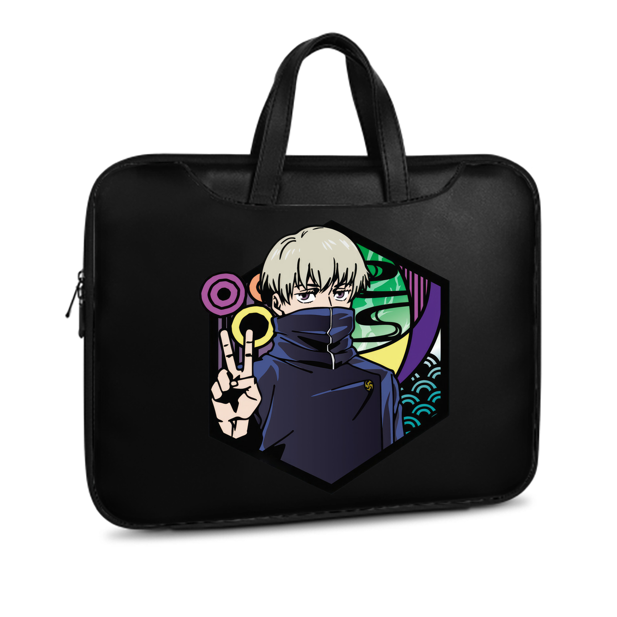 （画像用） 呪術廻戦 Jujutsu Kaisen レザーラップトップバッグ　ノートパソコンケース