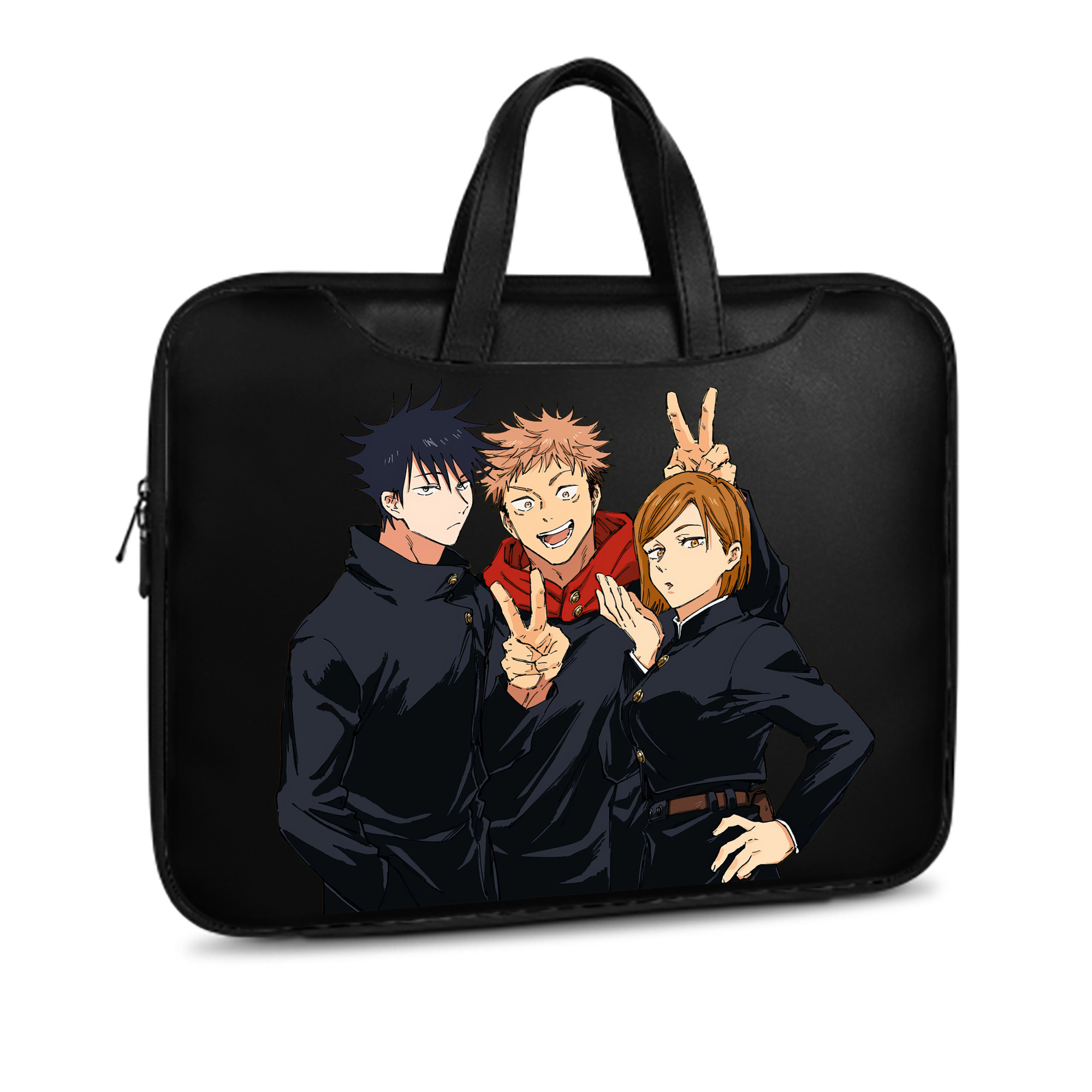 （画像用） 呪術廻戦 Jujutsu Kaisen レザーラップトップバッグ　ノートパソコンケース