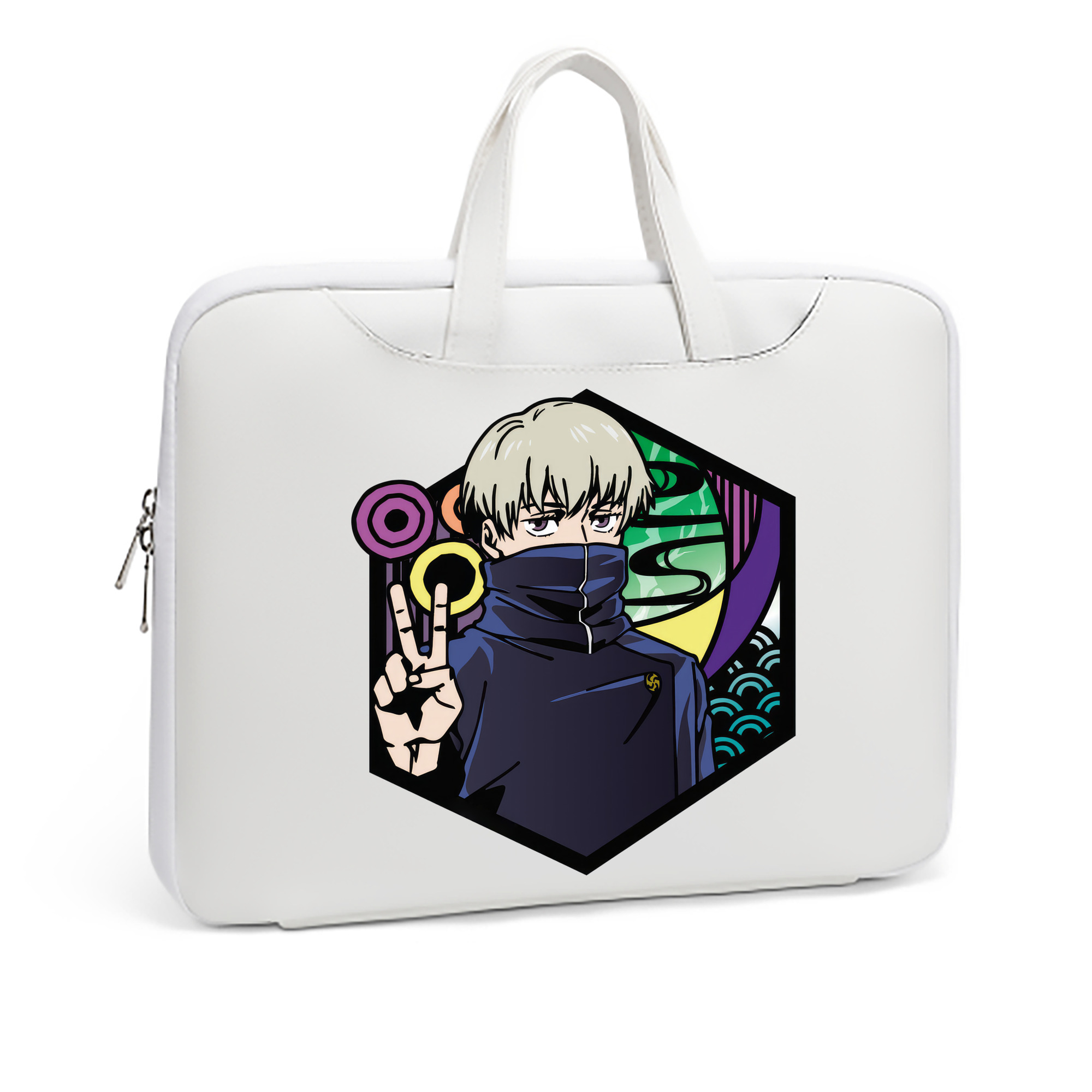 （画像用） 呪術廻戦 Jujutsu Kaisen レザーラップトップバッグ　ノートパソコンケース