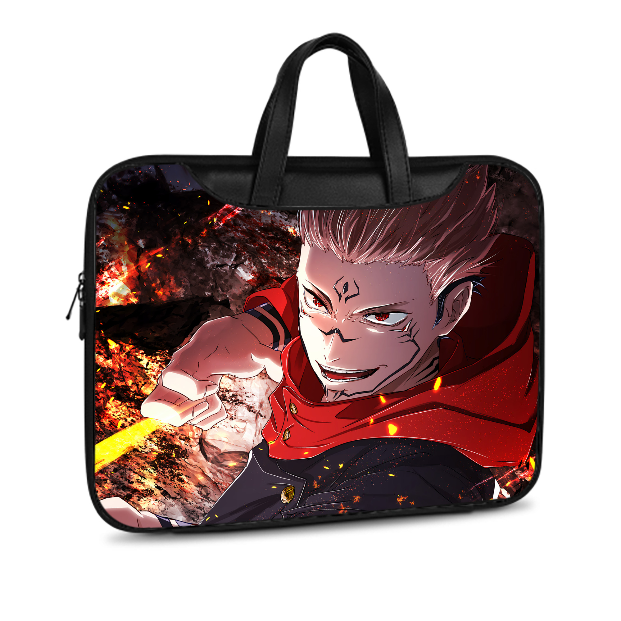 （画像用） 呪術廻戦 Jujutsu Kaisen レザーラップトップバッグ　ノートパソコンケース