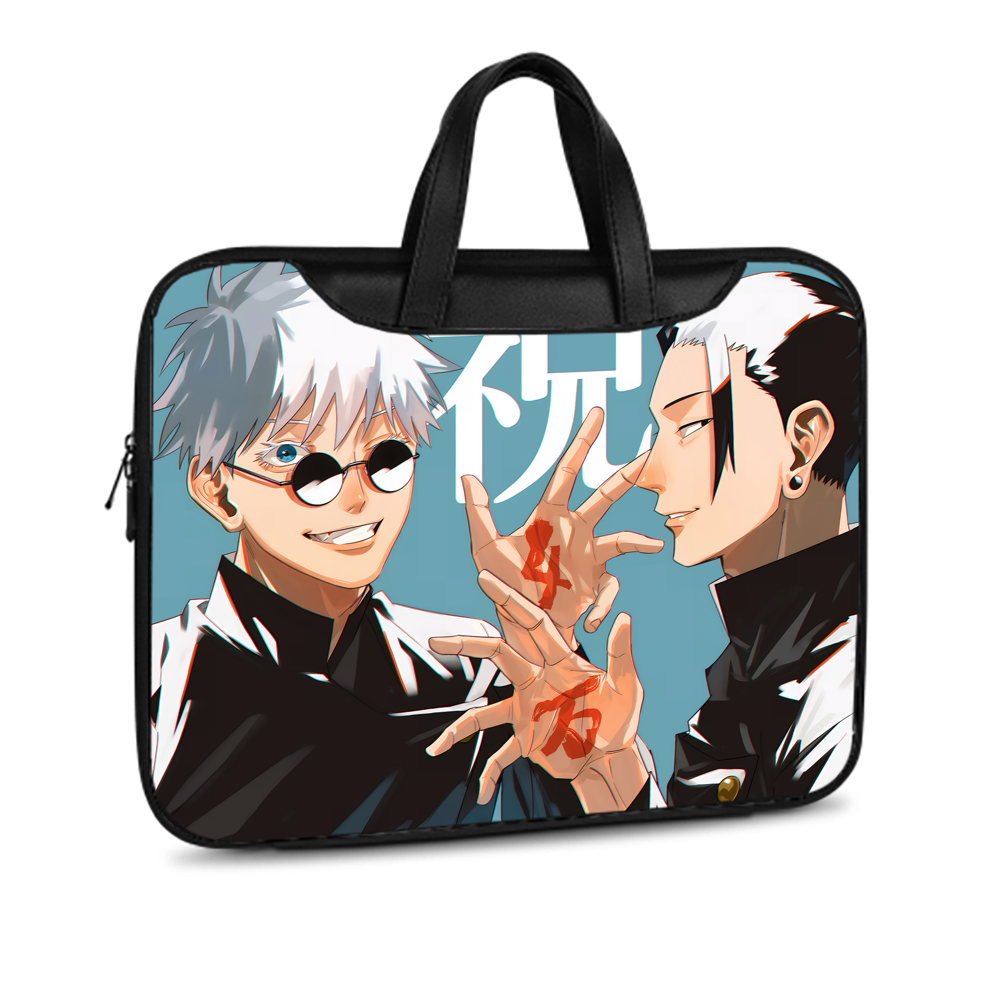 （画像用） 呪術廻戦 Jujutsu Kaisen レザーラップトップバッグ　ノートパソコンケース