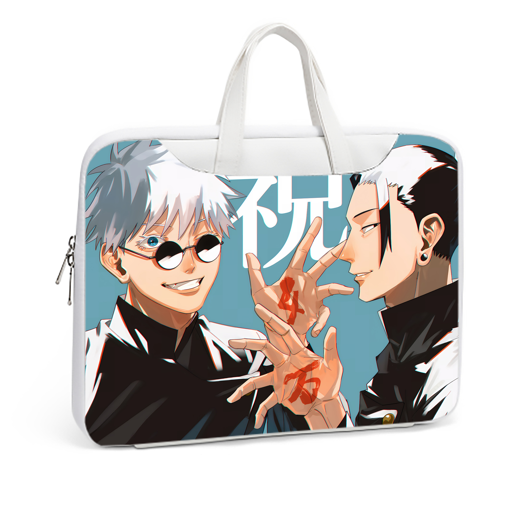 （画像用） 呪術廻戦 Jujutsu Kaisen レザーラップトップバッグ　ノートパソコンケース