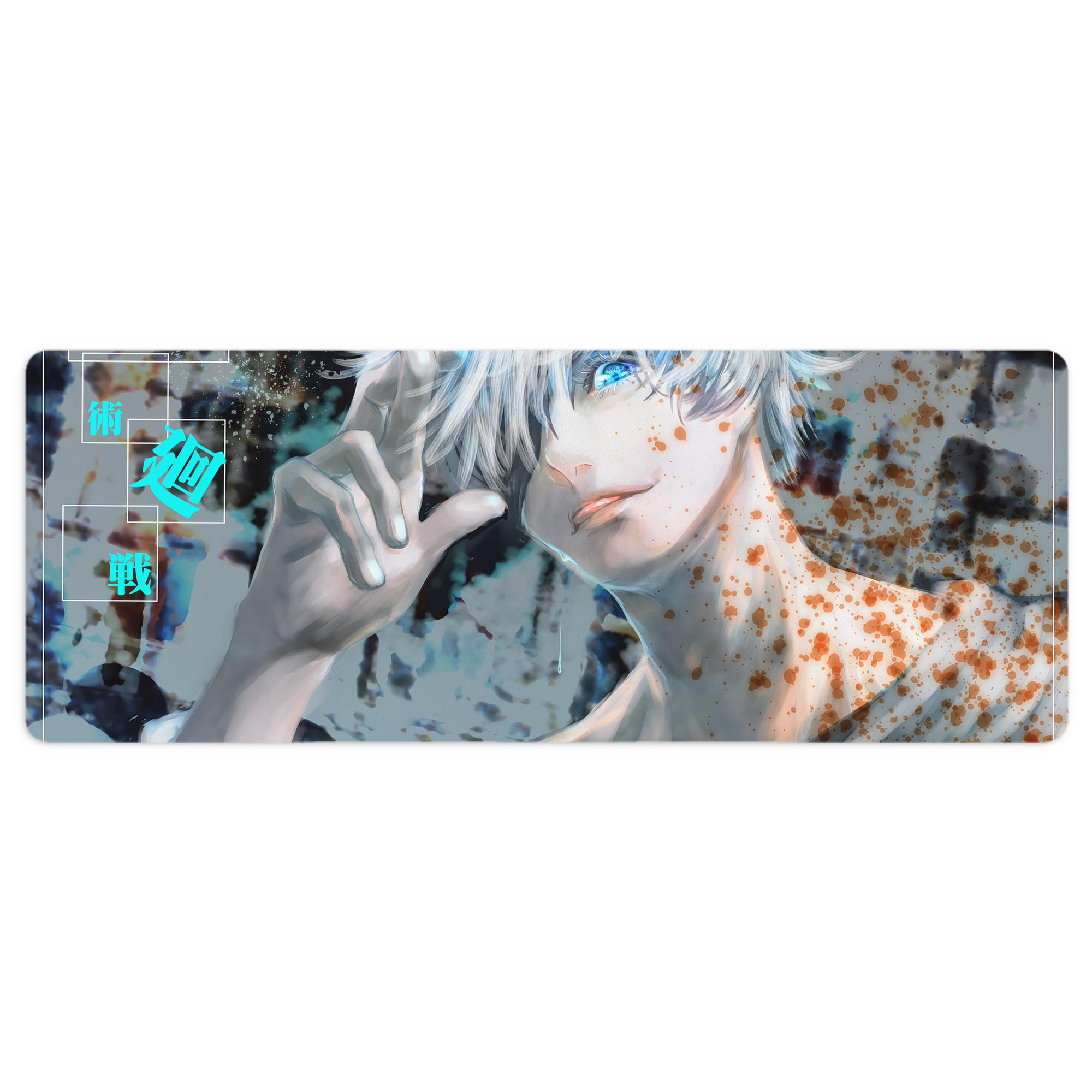 （画像用） 呪術廻戦 Jujutsu Kaisen ステッチ加工 大判デスクマット／滑り止めマウスパッド