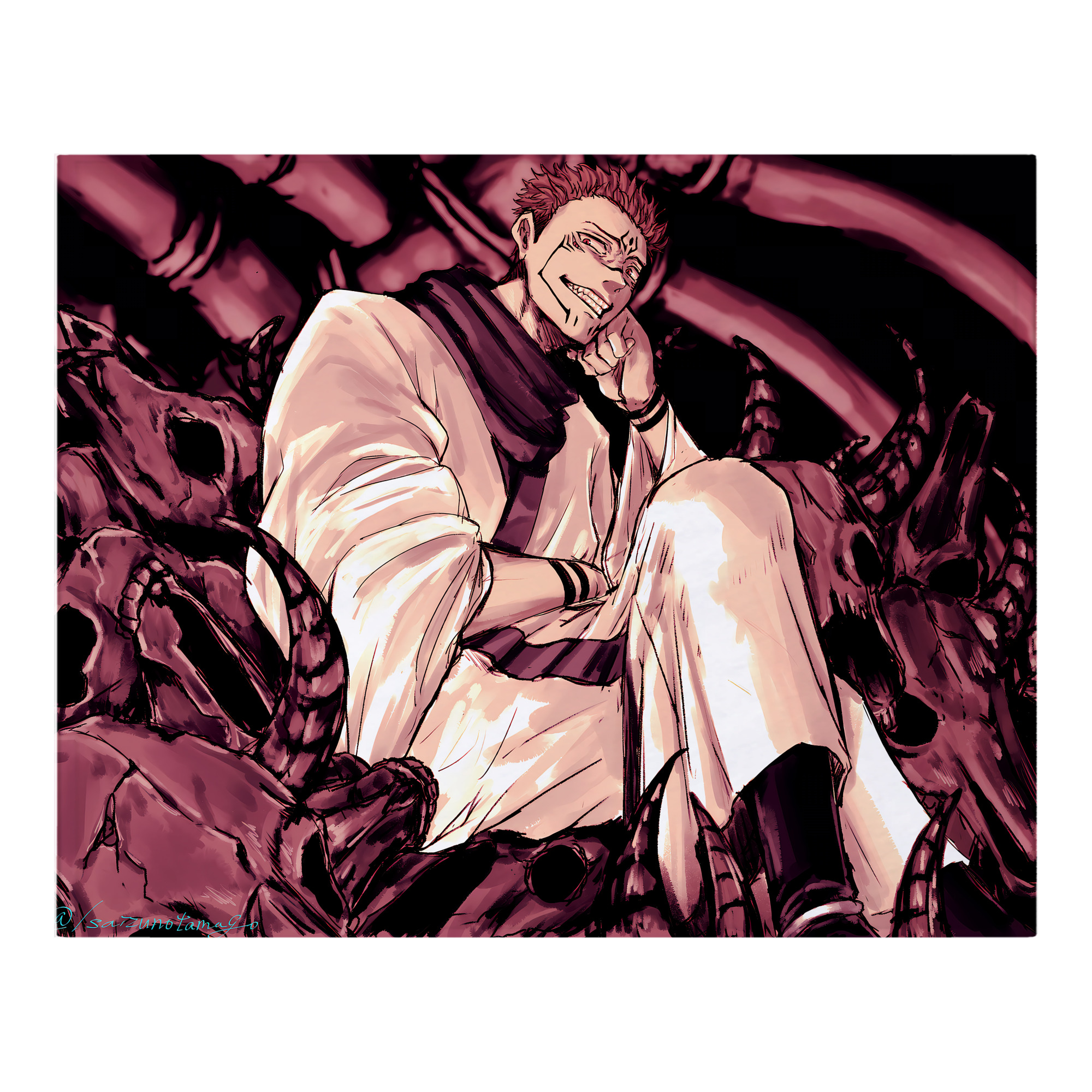 （画像用） 呪術廻戦 Jujutsu Kaisen フランネルブランケット・多サイズ対応（横型）