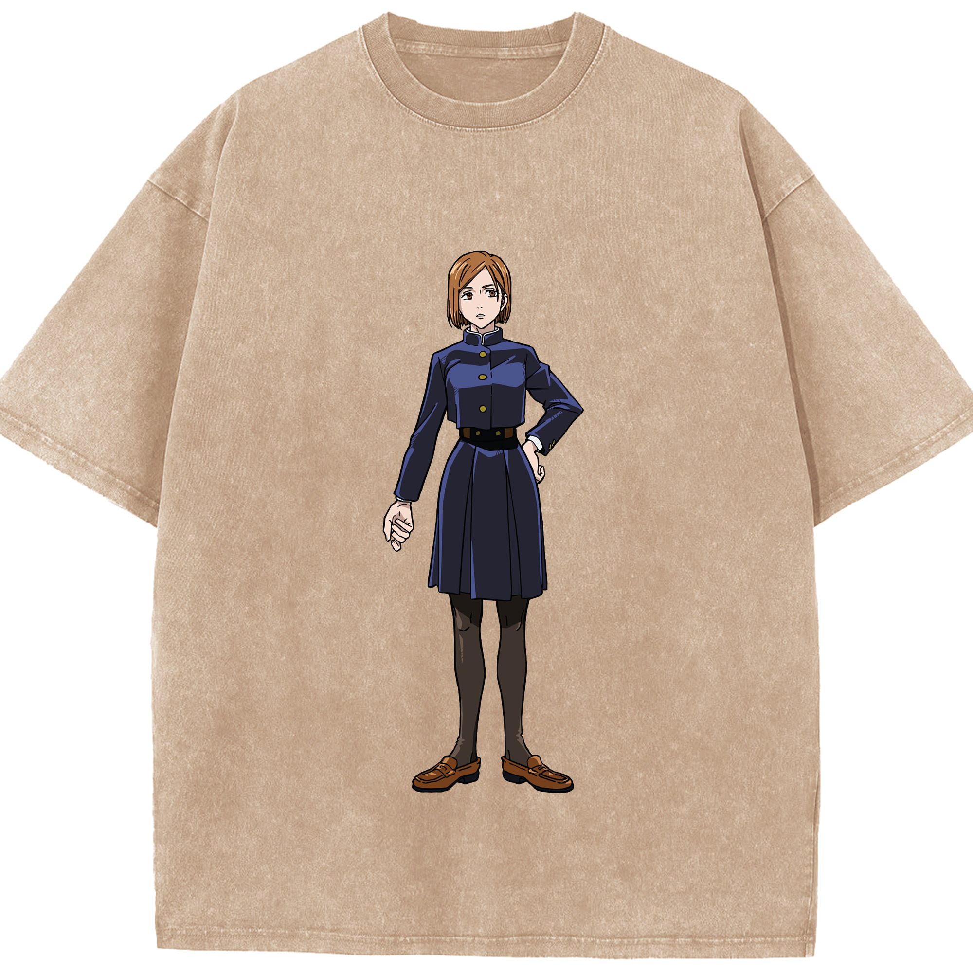 （画像用） 呪術廻戦 Jujutsu Kaisen 綿100% ヴィンテージ風 半袖Tシャツ（フロントプリント）