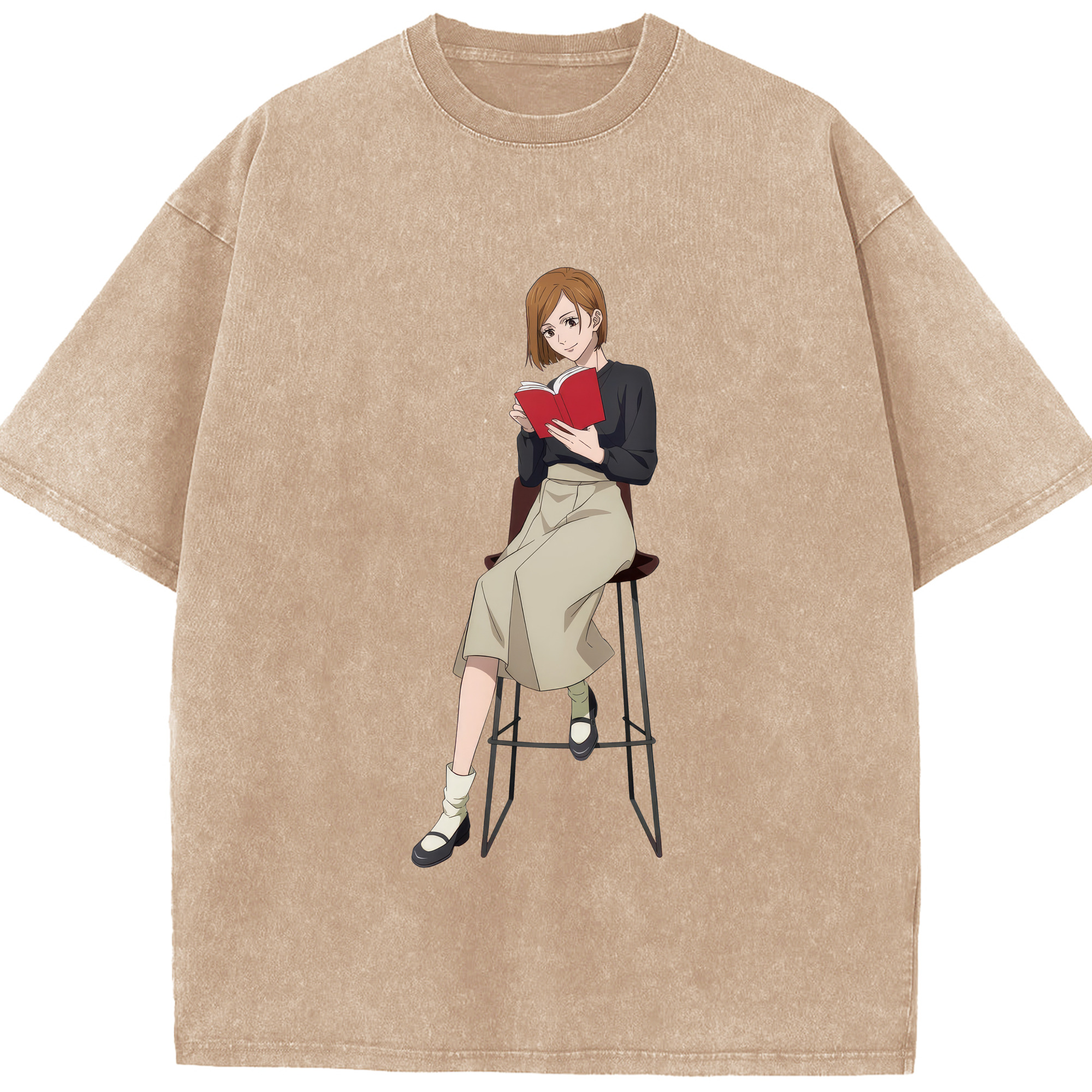 （画像用） 呪術廻戦 Jujutsu Kaisen 綿100% ヴィンテージ風 半袖Tシャツ（フロントプリント）