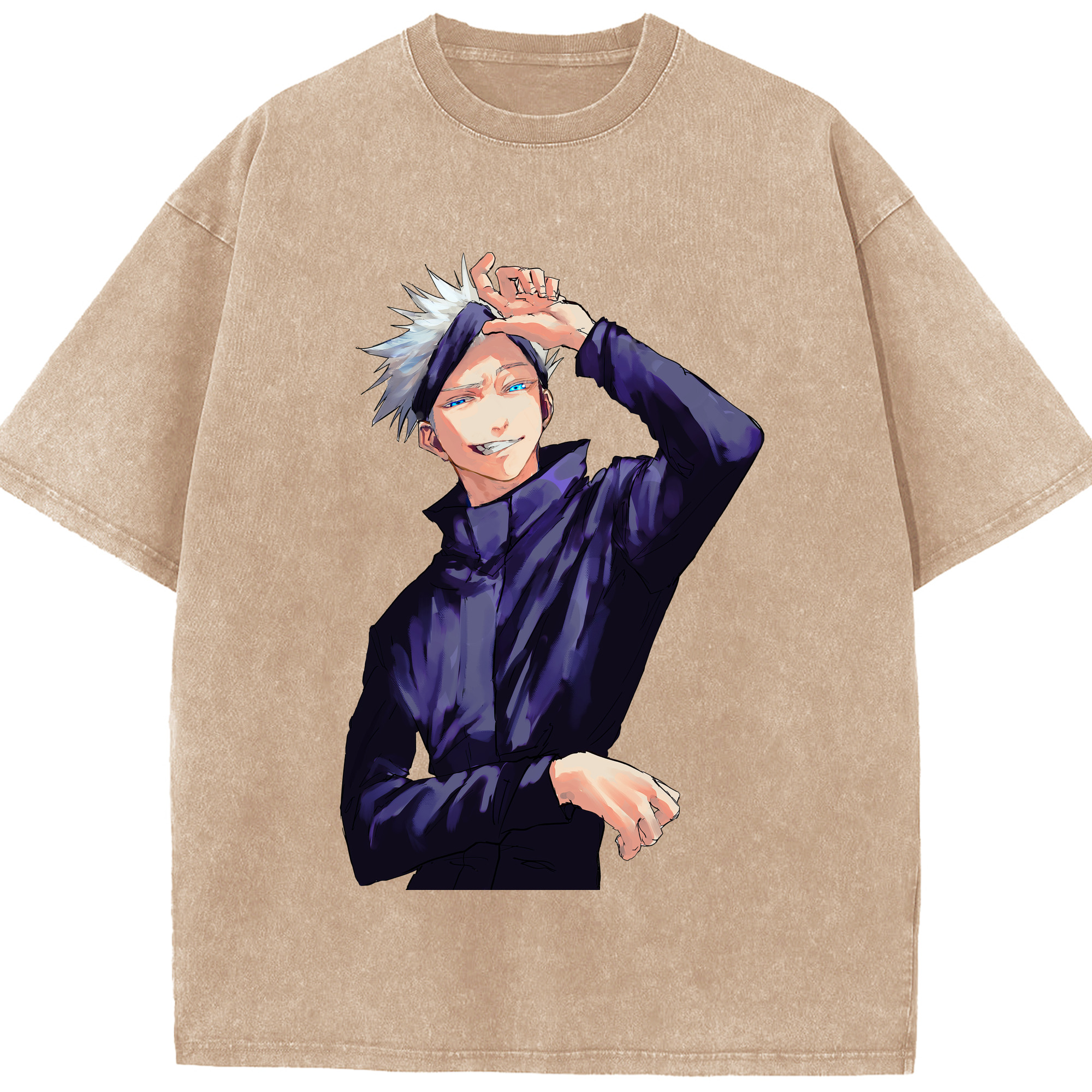 （画像用） 呪術廻戦 Jujutsu Kaisen 綿100% ヴィンテージ風 半袖Tシャツ（フロントプリント）