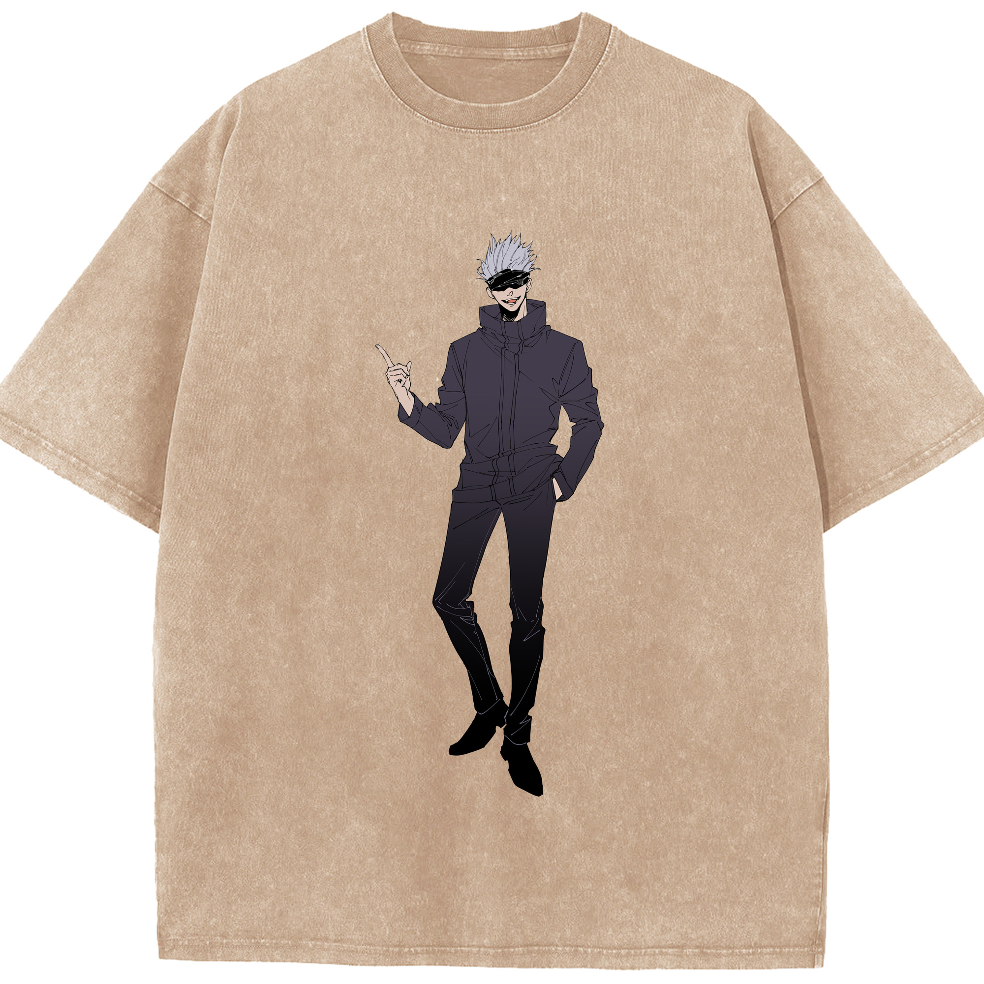 （画像用） 呪術廻戦 Jujutsu Kaisen 綿100% ヴィンテージ風 半袖Tシャツ（フロントプリント）