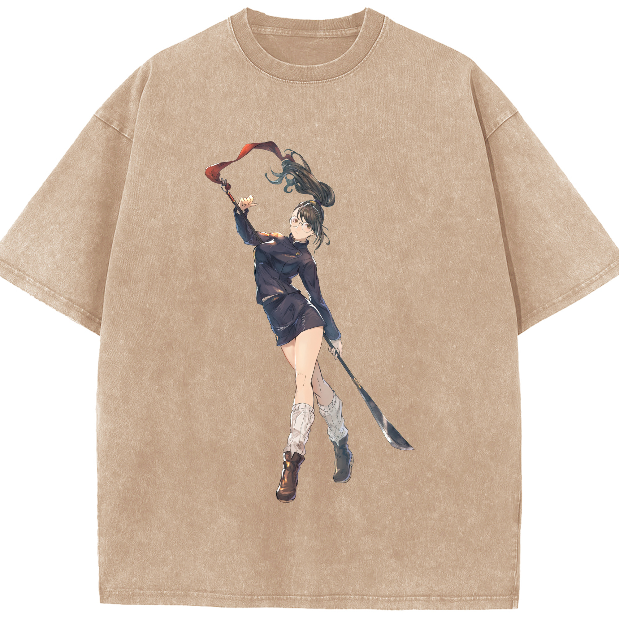 （画像用） 呪術廻戦 Jujutsu Kaisen 綿100% ヴィンテージ風 半袖Tシャツ（フロントプリント）