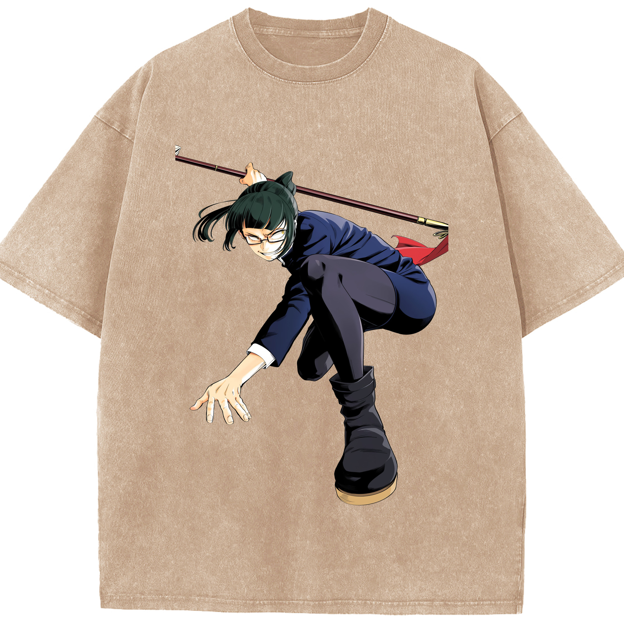 （画像用） 呪術廻戦 Jujutsu Kaisen 綿100% ヴィンテージ風 半袖Tシャツ（フロントプリント）