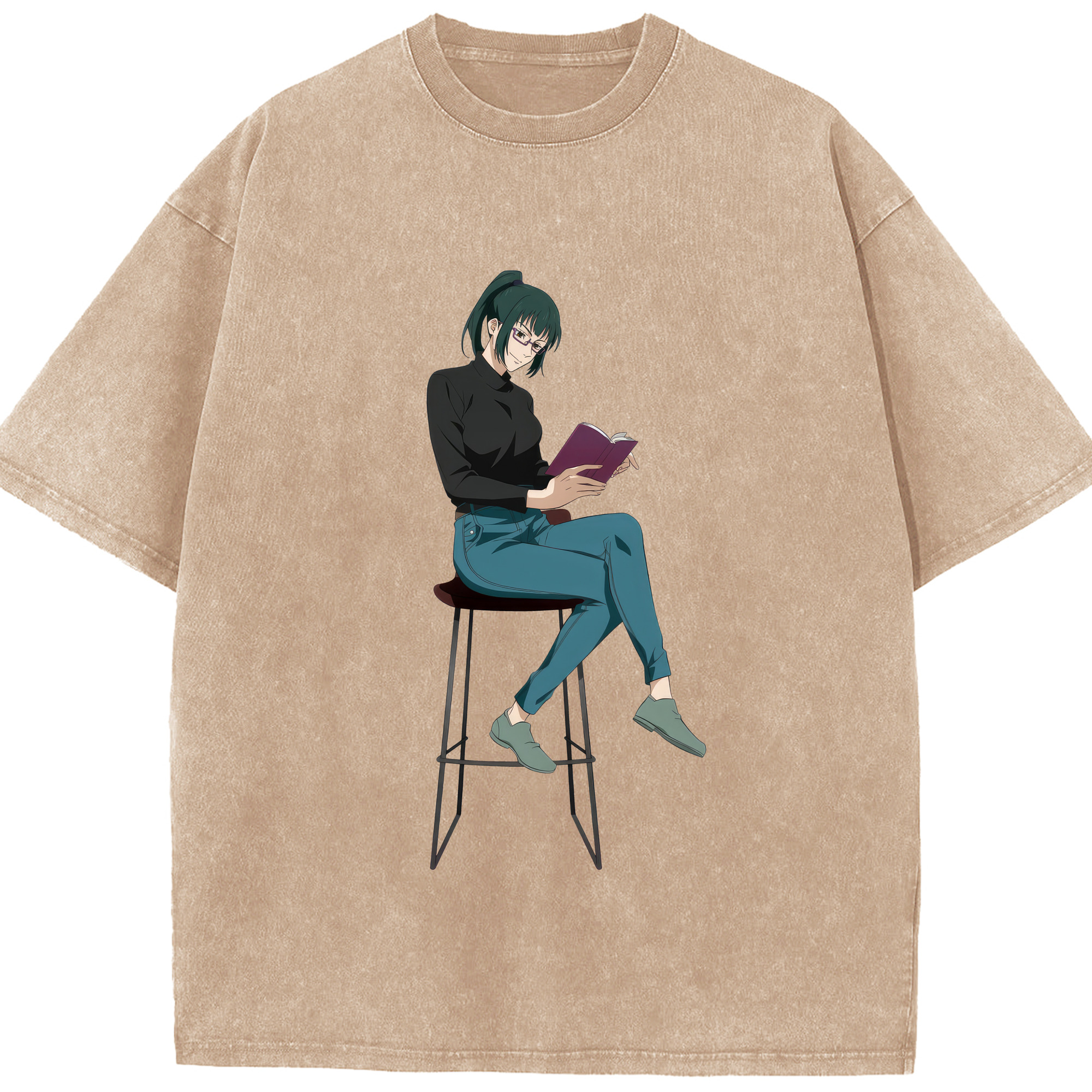 （画像用） 呪術廻戦 Jujutsu Kaisen 綿100% ヴィンテージ風 半袖Tシャツ（フロントプリント）