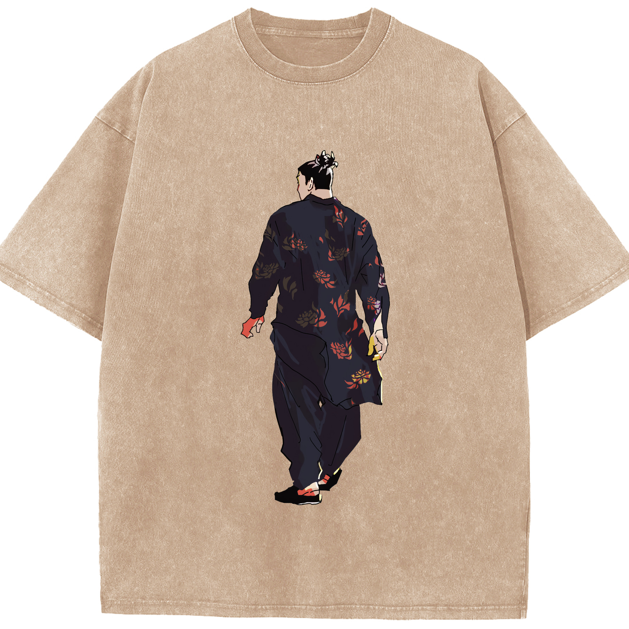 （画像用） 呪術廻戦 Jujutsu Kaisen 綿100% ヴィンテージ風 半袖Tシャツ（フロントプリント）