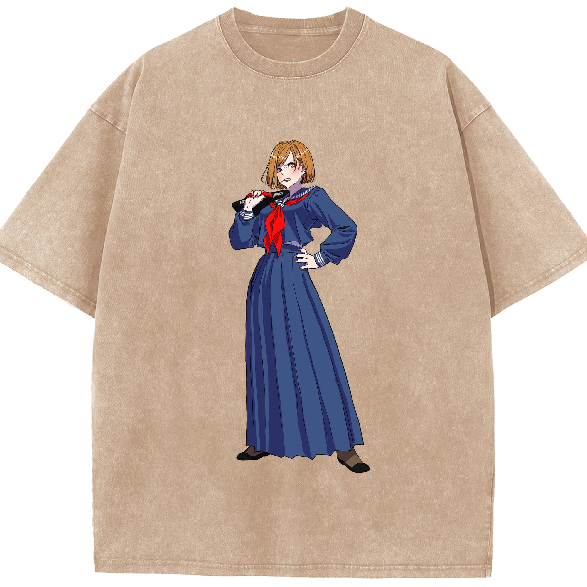 （画像用） 呪術廻戦 Jujutsu Kaisen 綿100% ヴィンテージ風 半袖Tシャツ（フロントプリント）