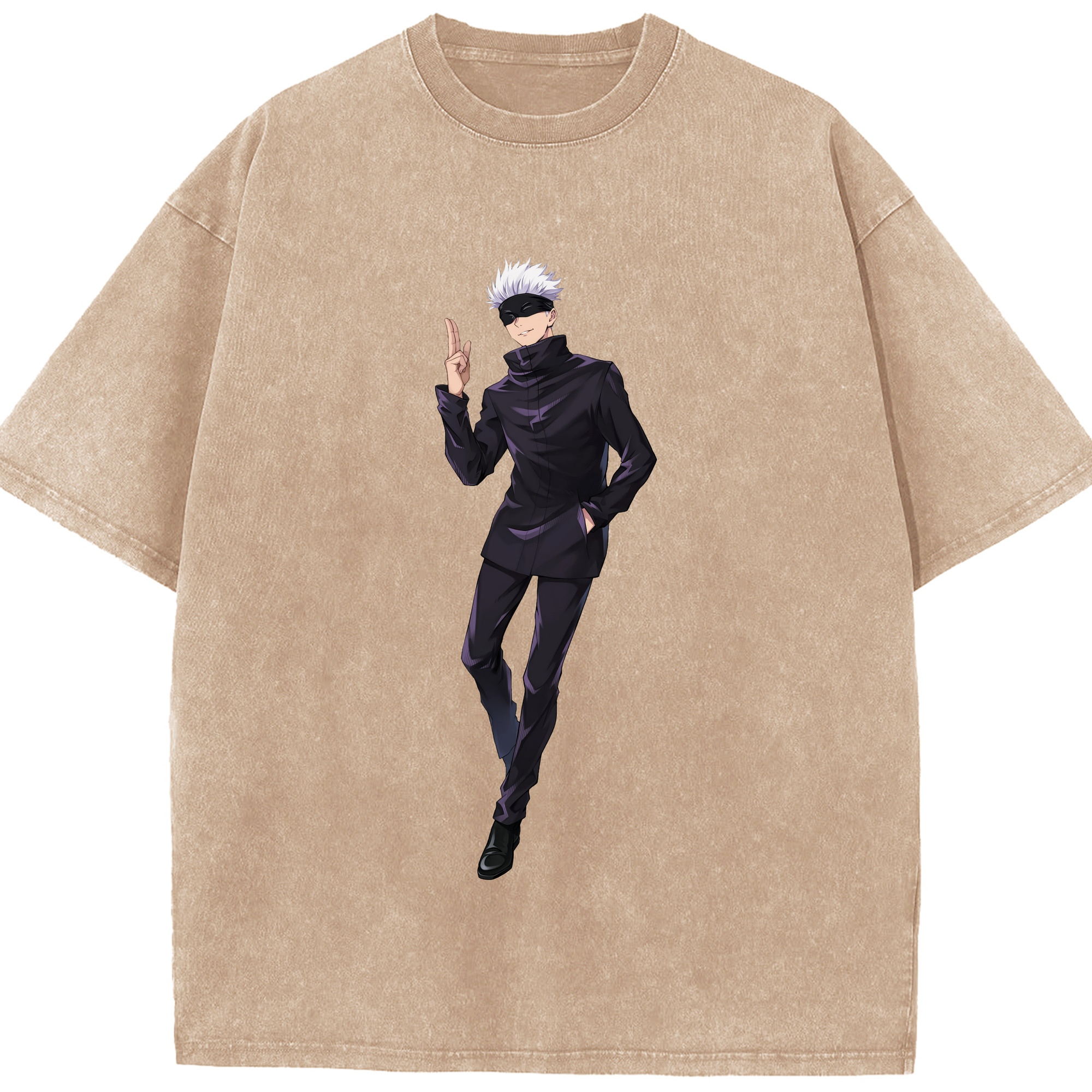 （画像用） 呪術廻戦 Jujutsu Kaisen 綿100% ヴィンテージ風 半袖Tシャツ（フロントプリント）