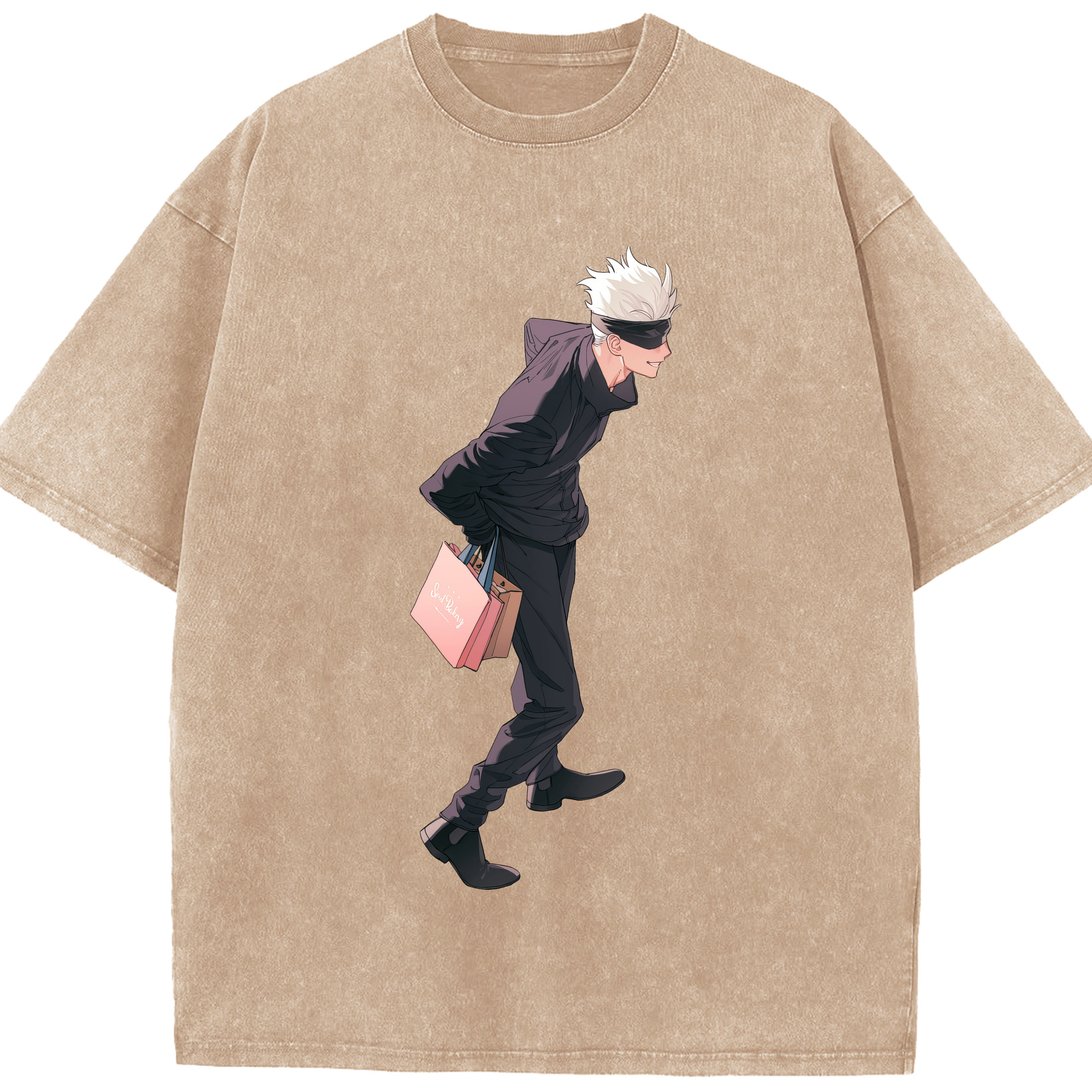 （画像用） 呪術廻戦 Jujutsu Kaisen 綿100% ヴィンテージ風 半袖Tシャツ（フロントプリント）