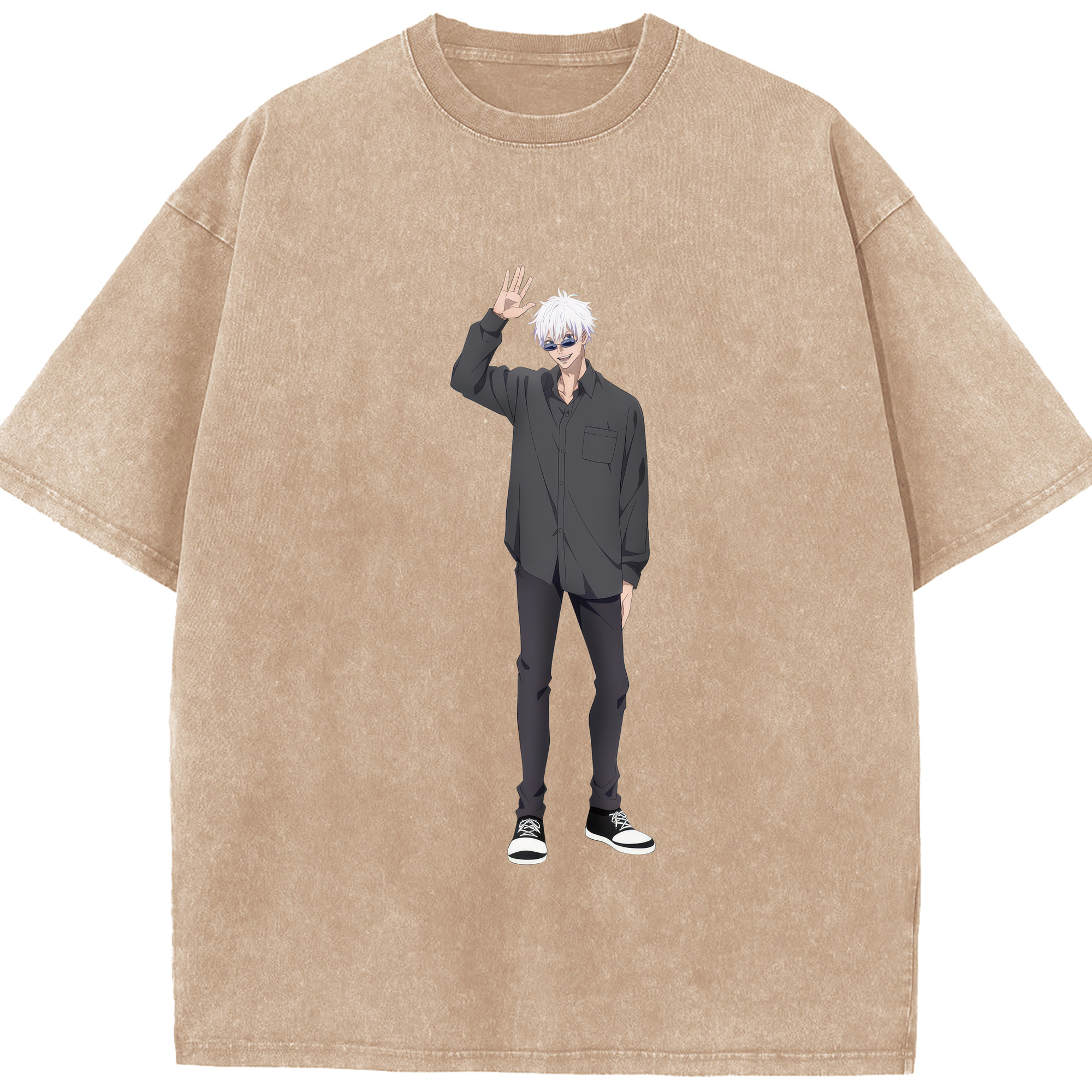 （画像用） 呪術廻戦 Jujutsu Kaisen 綿100% ヴィンテージ風 半袖Tシャツ（フロントプリント）