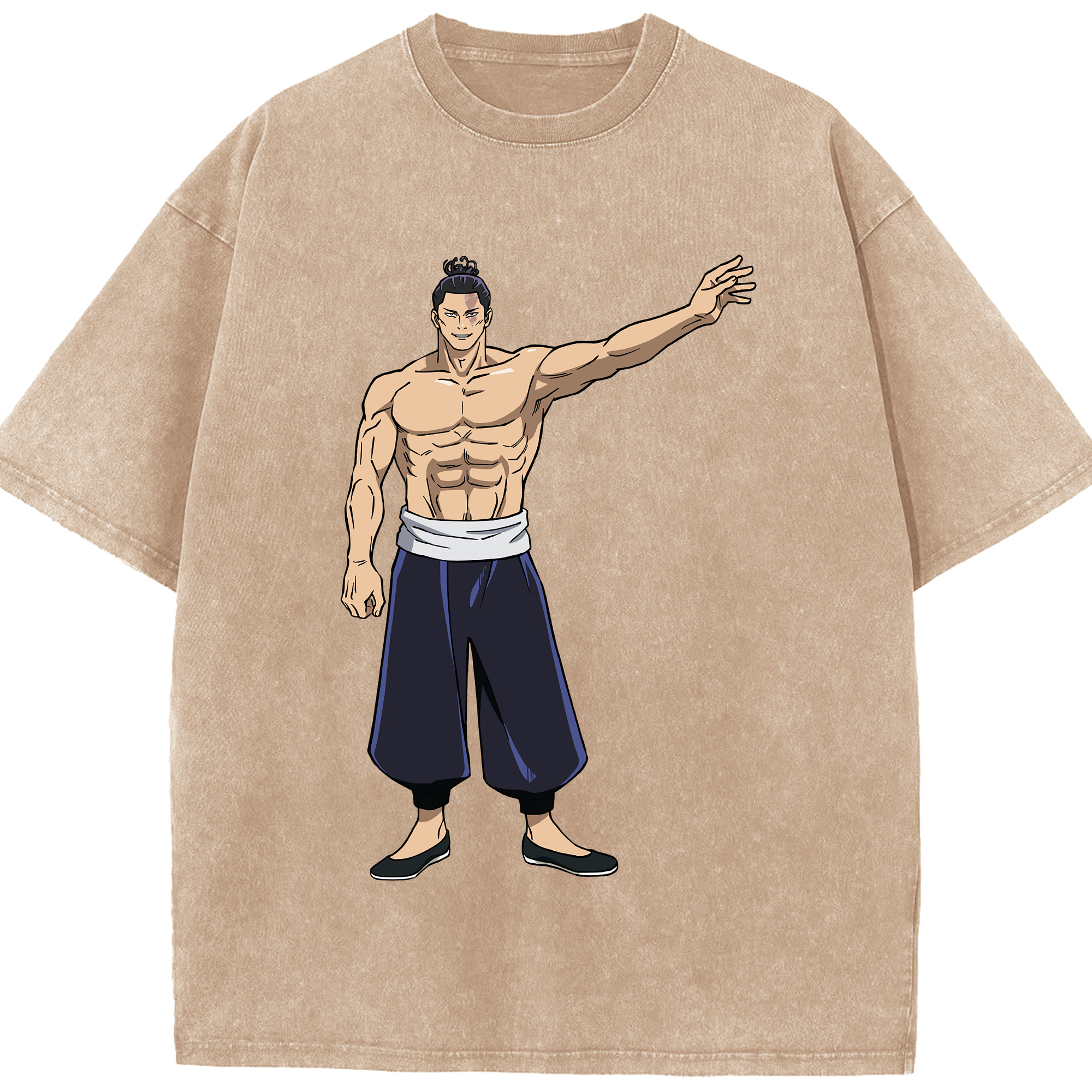 （画像用） 呪術廻戦 Jujutsu Kaisen 綿100% ヴィンテージ風 半袖Tシャツ（フロントプリント）