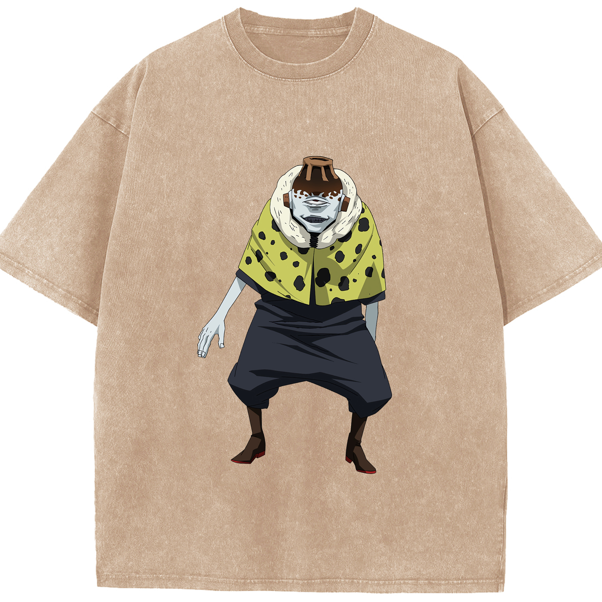 （画像用） 呪術廻戦 Jujutsu Kaisen 綿100% ヴィンテージ風 半袖Tシャツ（フロントプリント）