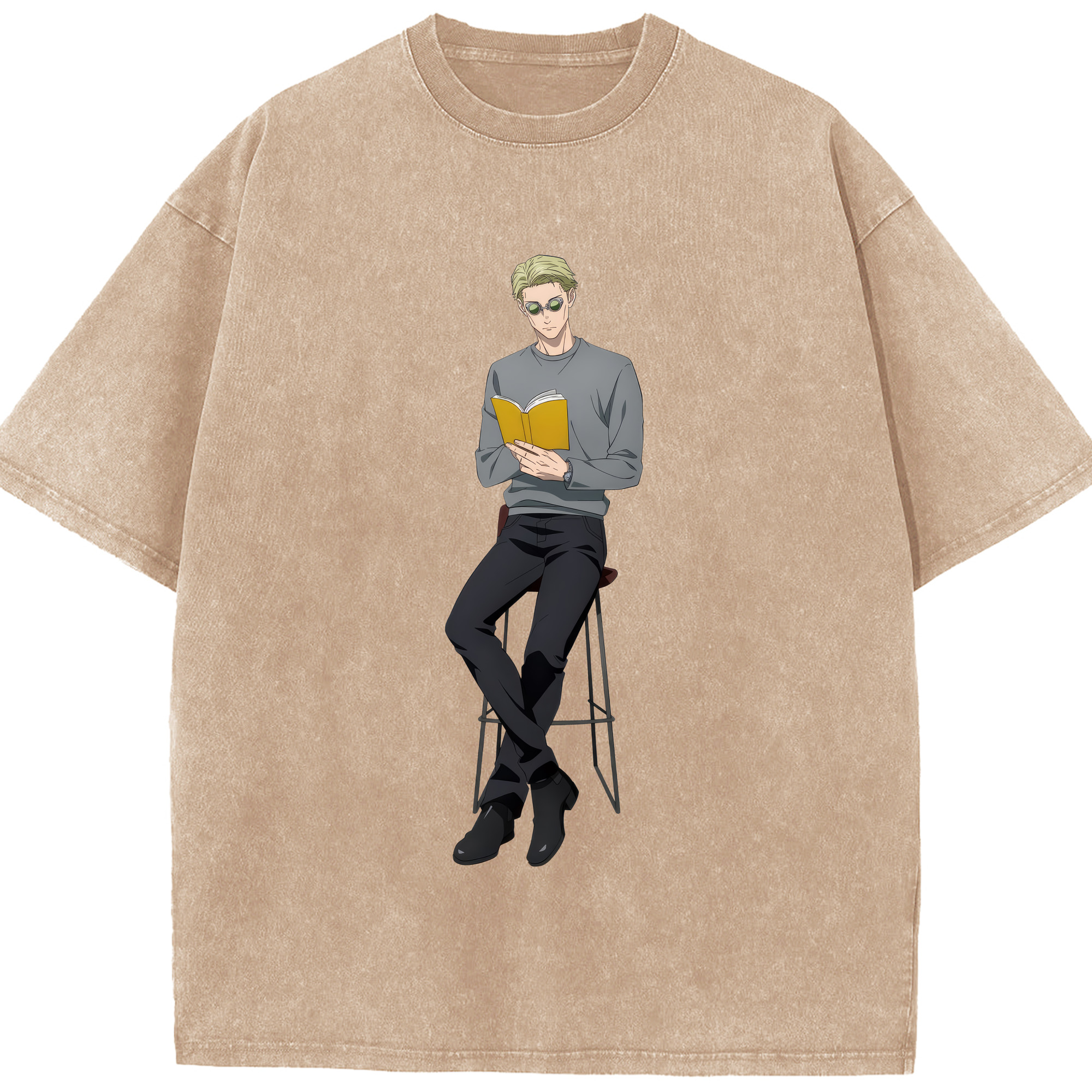 （画像用） 呪術廻戦 Jujutsu Kaisen 綿100% ヴィンテージ風 半袖Tシャツ（フロントプリント）