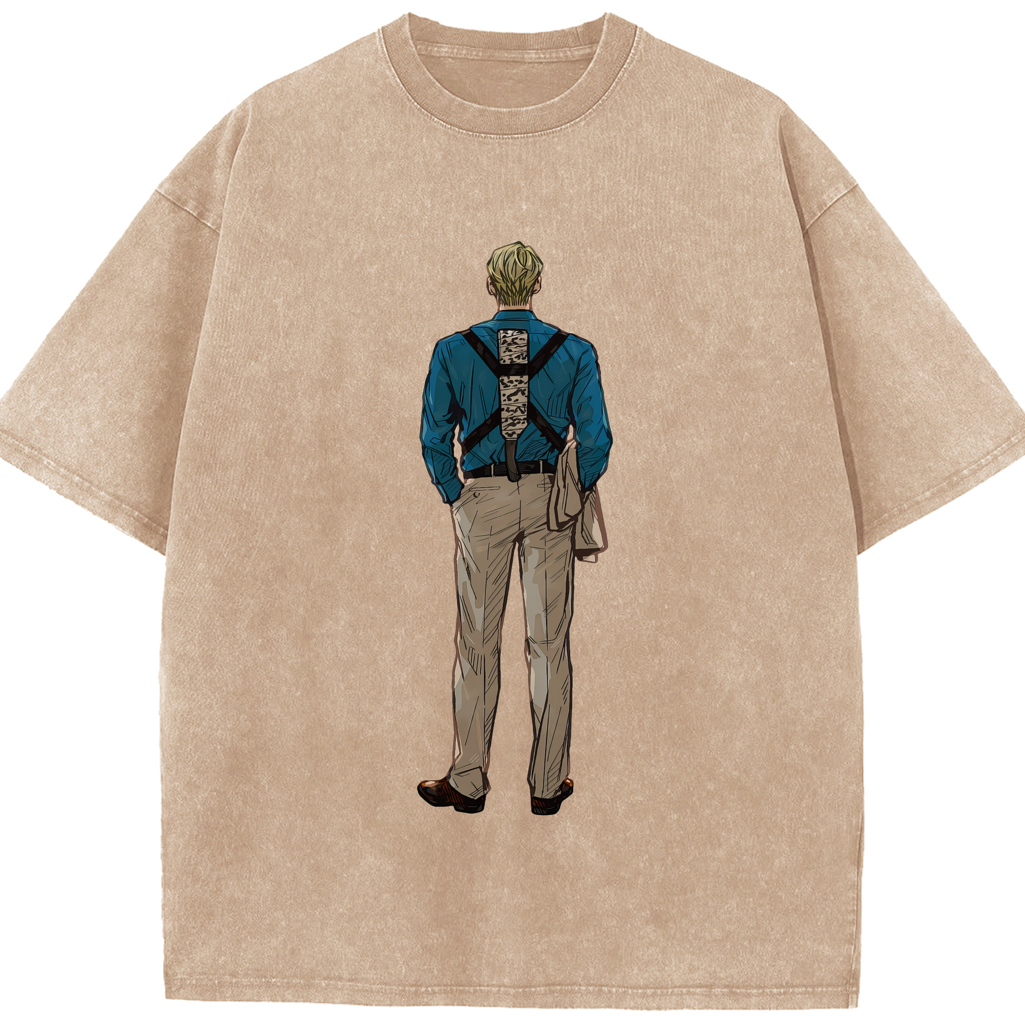 （画像用） 呪術廻戦 Jujutsu Kaisen 綿100% ヴィンテージ風 半袖Tシャツ（フロントプリント）