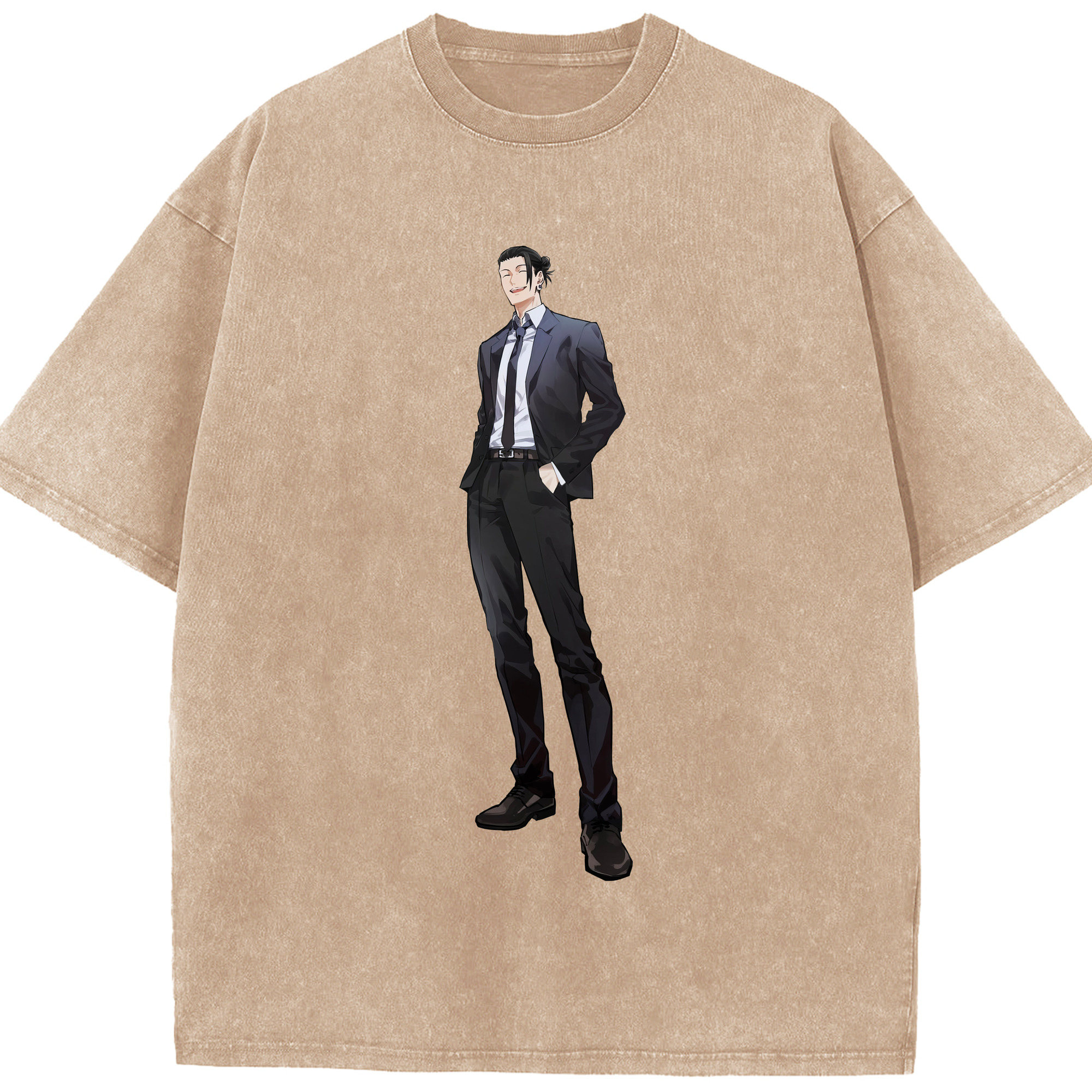 （画像用） 呪術廻戦 Jujutsu Kaisen 綿100% ヴィンテージ風 半袖Tシャツ（フロントプリント）