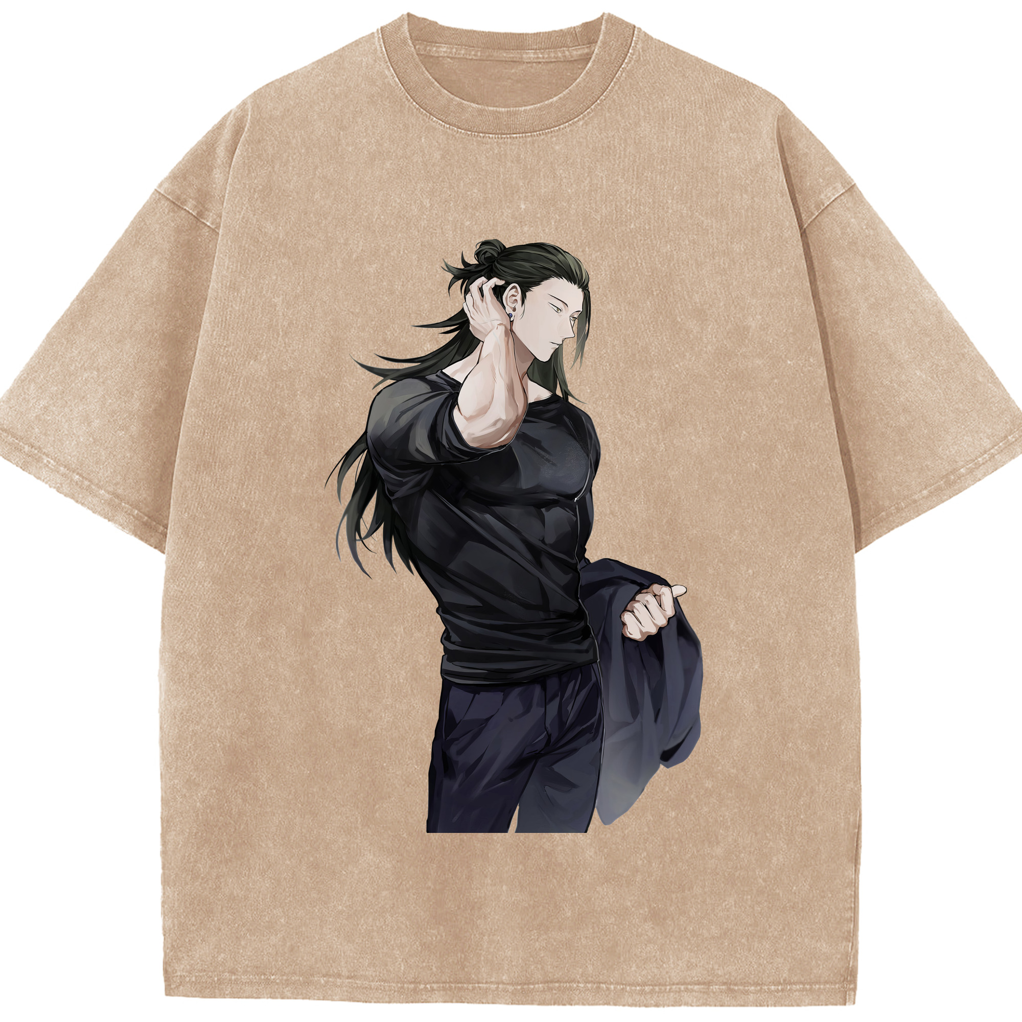（画像用） 呪術廻戦 Jujutsu Kaisen 綿100% ヴィンテージ風 半袖Tシャツ（フロントプリント）