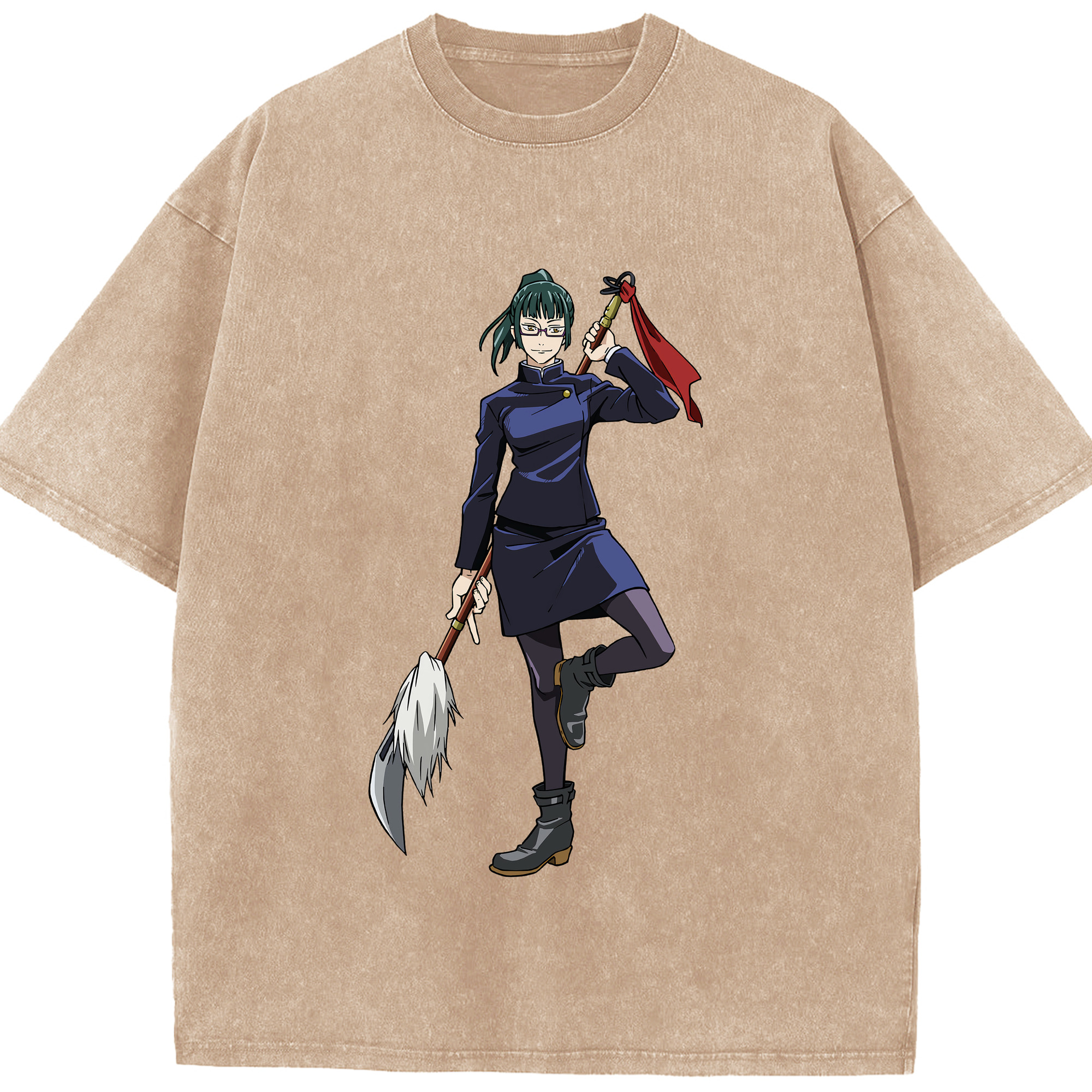 （画像用） 呪術廻戦 Jujutsu Kaisen 綿100% ヴィンテージ風 半袖Tシャツ（フロントプリント）