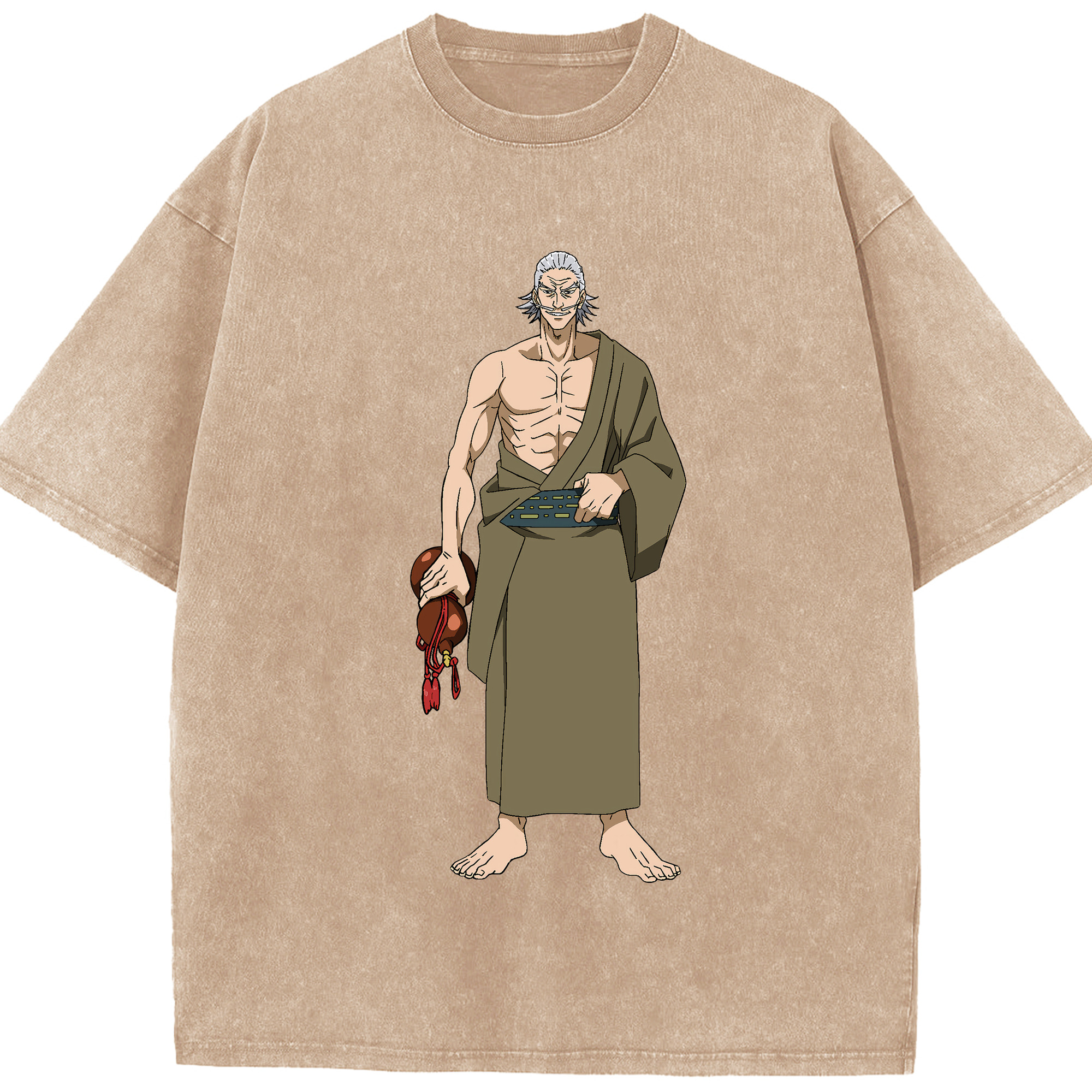 （画像用） 呪術廻戦 Jujutsu Kaisen 綿100% ヴィンテージ風 半袖Tシャツ（フロントプリント）