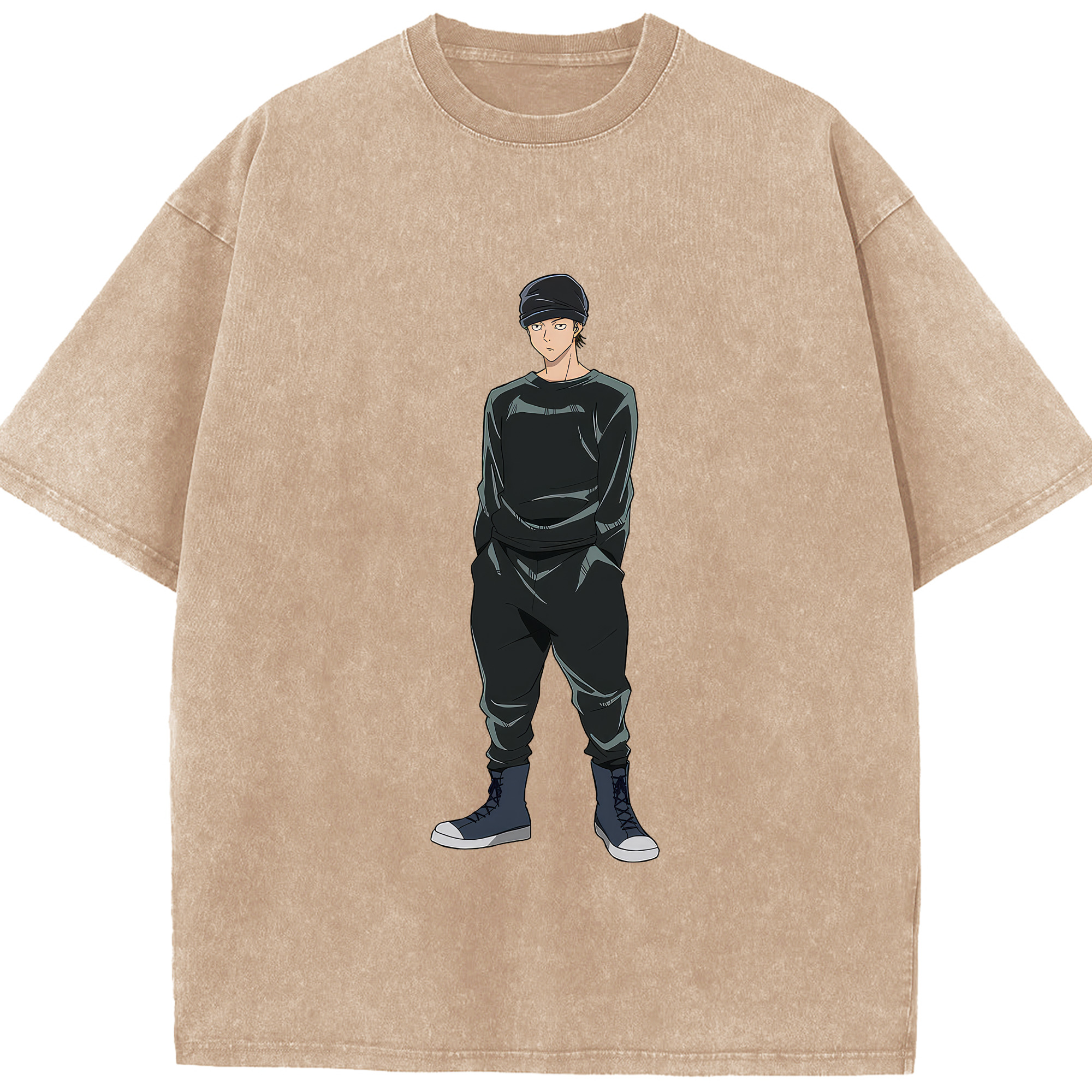 （画像用） 呪術廻戦 Jujutsu Kaisen 綿100% ヴィンテージ風 半袖Tシャツ（フロントプリント）