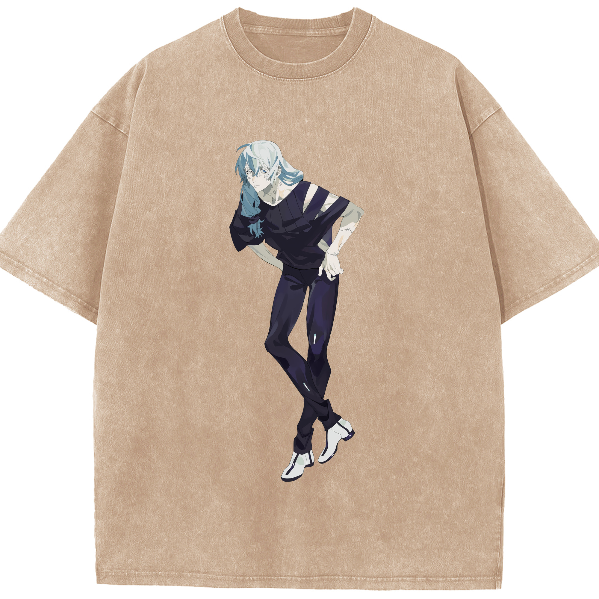 （画像用） 呪術廻戦 Jujutsu Kaisen 綿100% ヴィンテージ風 半袖Tシャツ（フロントプリント）