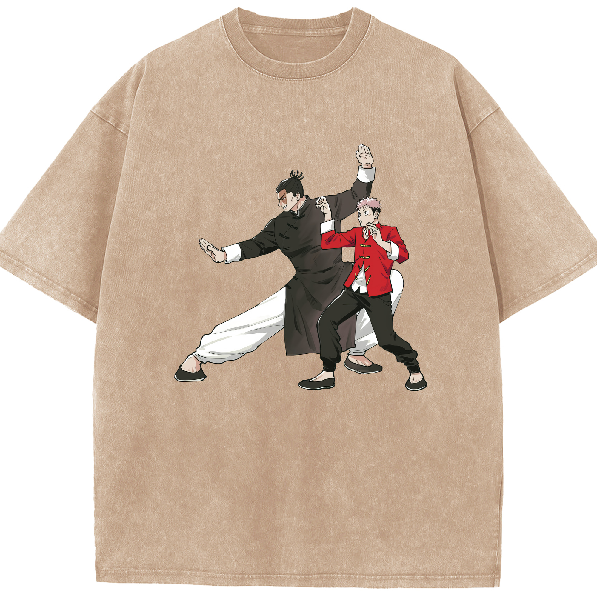 （画像用） 呪術廻戦 Jujutsu Kaisen 綿100% ヴィンテージ風 半袖Tシャツ（フロントプリント）