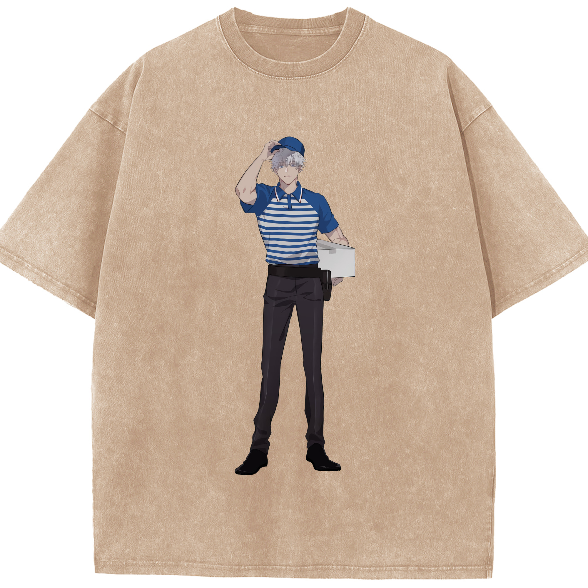 （画像用） 呪術廻戦 Jujutsu Kaisen 綿100% ヴィンテージ風 半袖Tシャツ（フロントプリント）