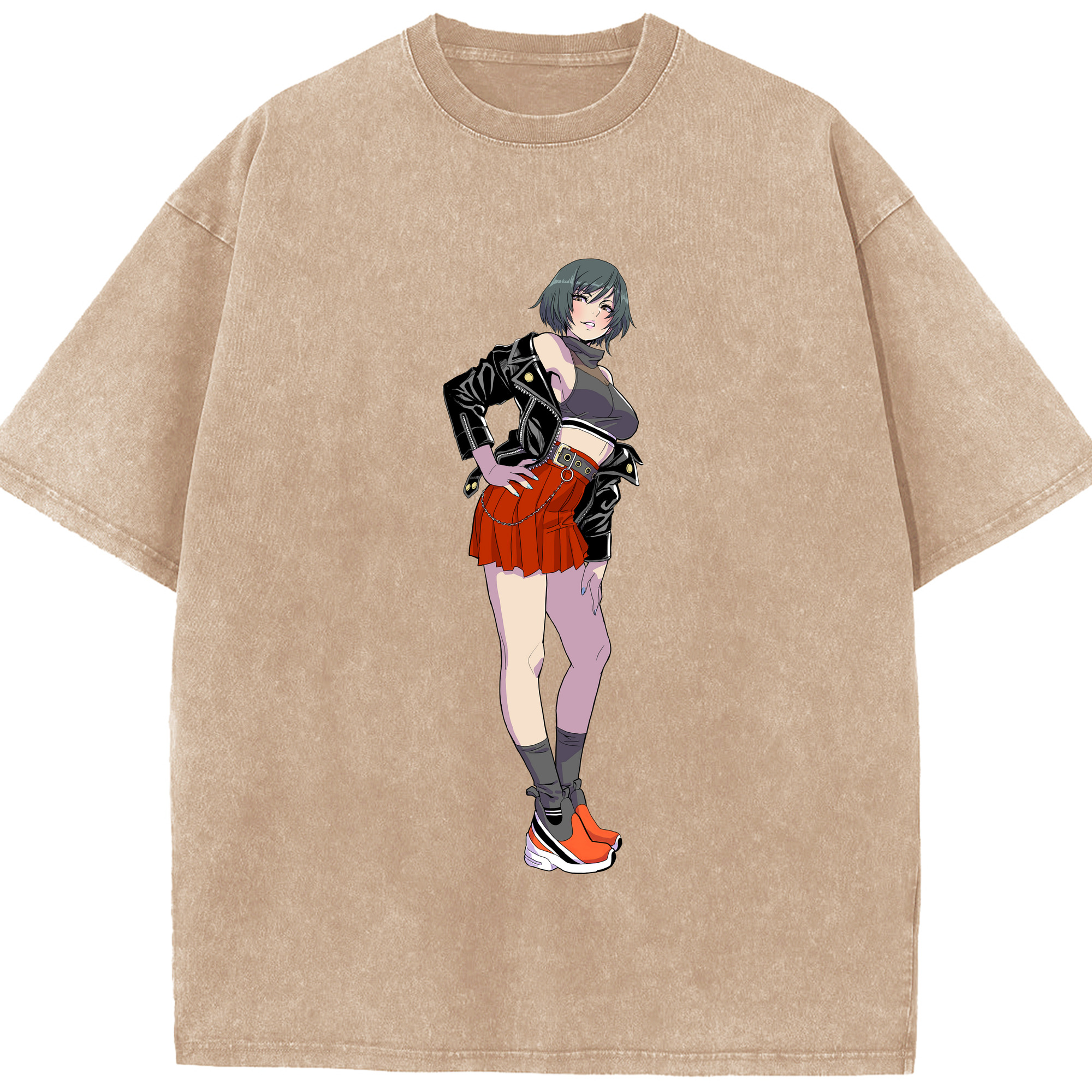 （画像用） 呪術廻戦 Jujutsu Kaisen 綿100% ヴィンテージ風 半袖Tシャツ（フロントプリント）