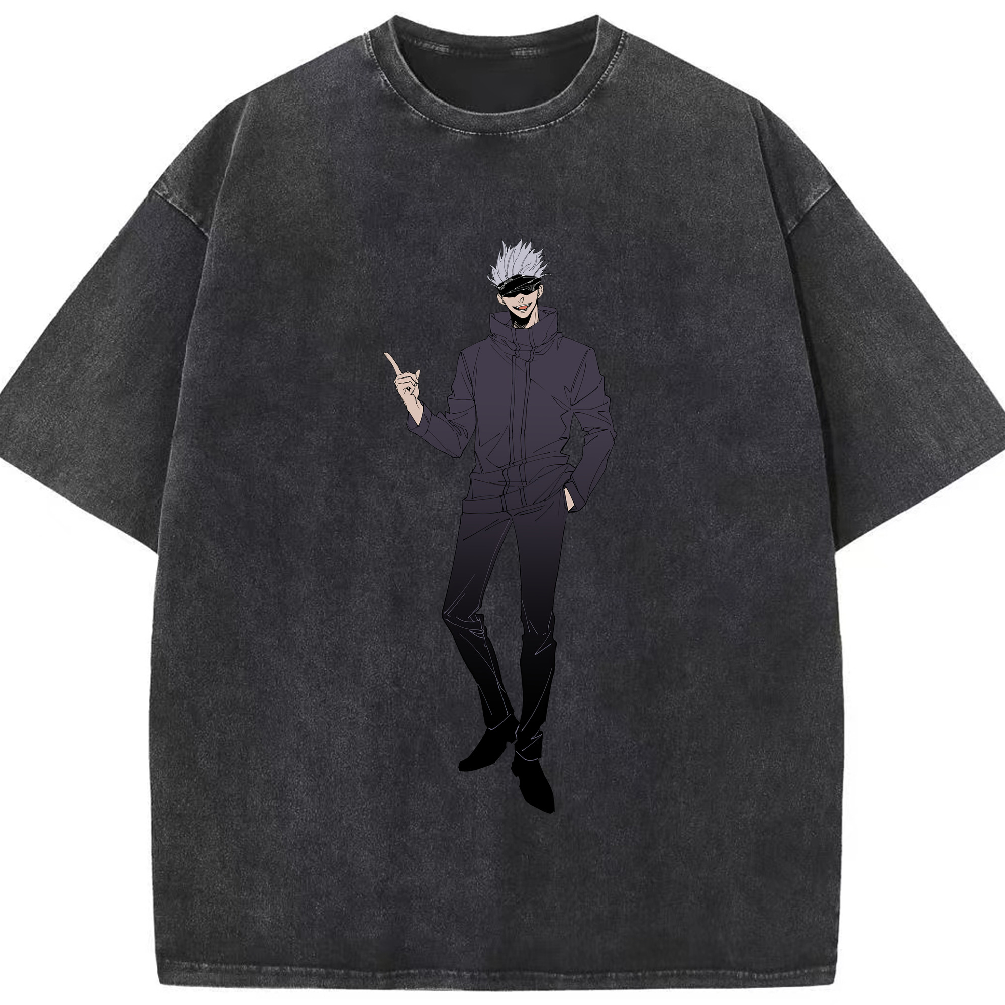（画像用） 呪術廻戦 Jujutsu Kaisen 綿100% ヴィンテージ風 半袖Tシャツ（フロントプリント）