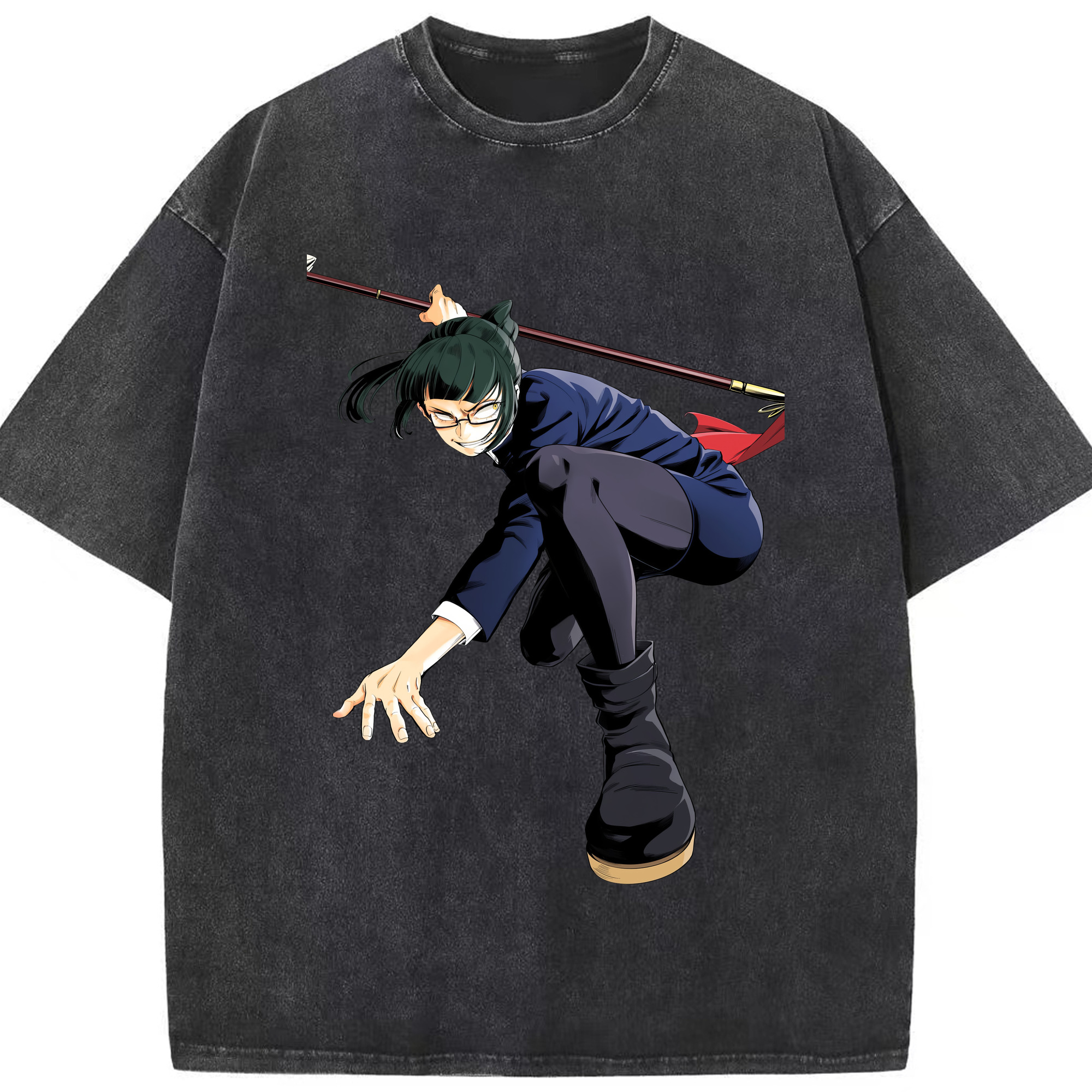 （画像用） 呪術廻戦 Jujutsu Kaisen 綿100% ヴィンテージ風 半袖Tシャツ（フロントプリント）
