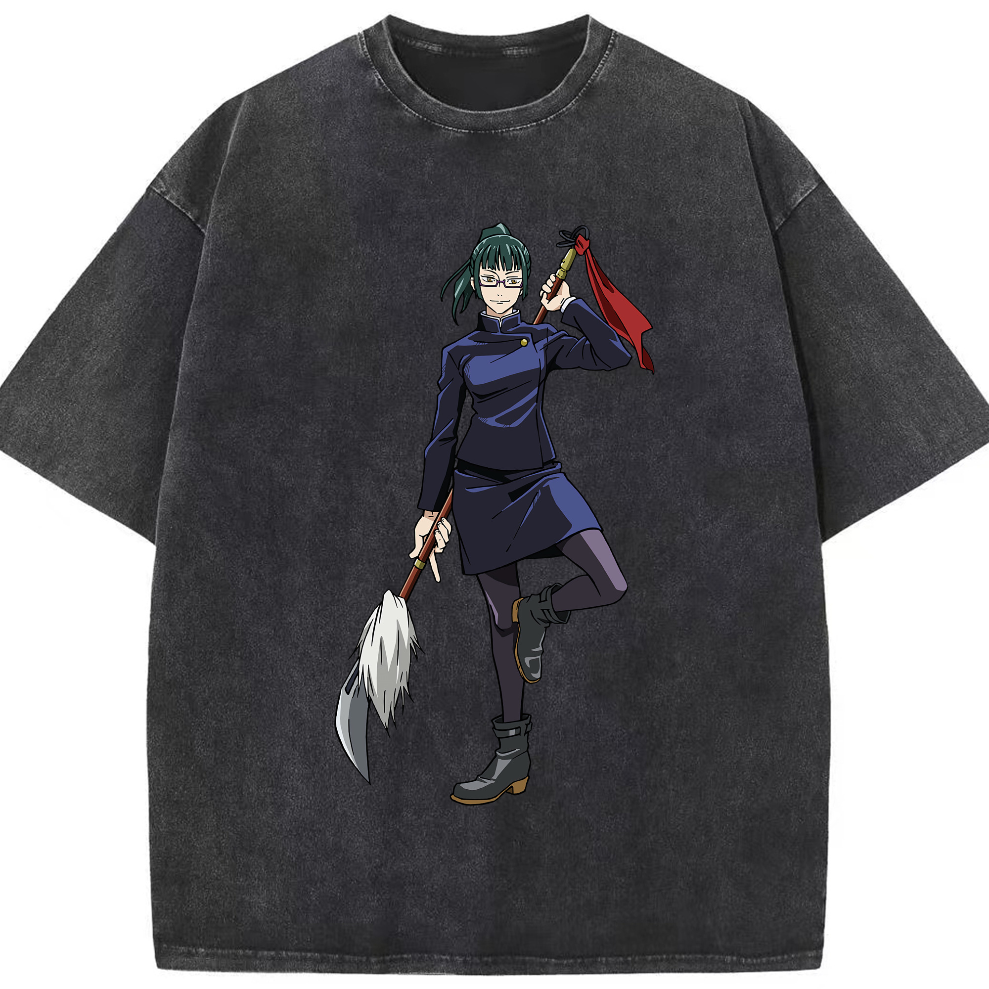 （画像用） 呪術廻戦 Jujutsu Kaisen 綿100% ヴィンテージ風 半袖Tシャツ（フロントプリント）