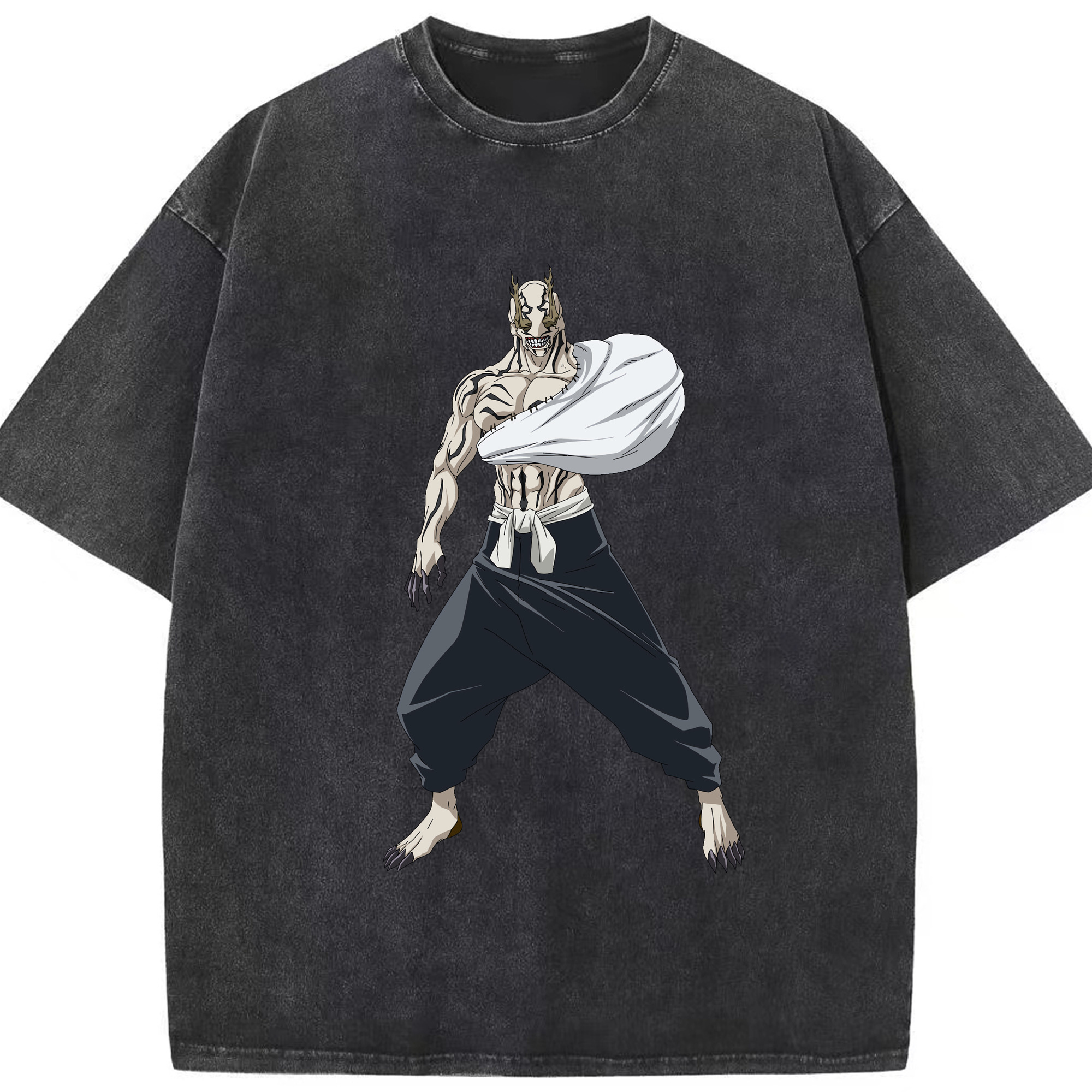 （画像用） 呪術廻戦 Jujutsu Kaisen 綿100% ヴィンテージ風 半袖Tシャツ（フロントプリント）