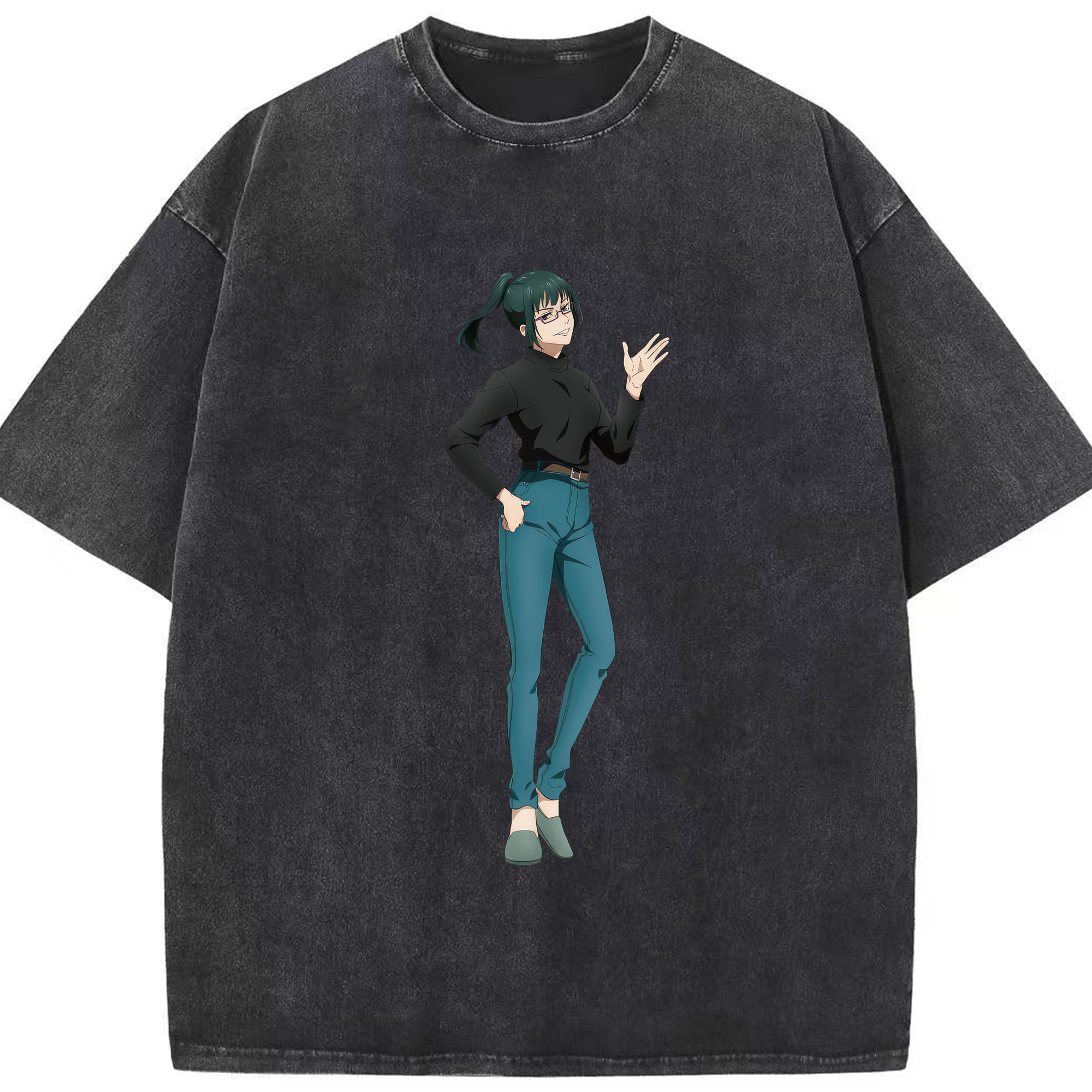 （画像用） 呪術廻戦 Jujutsu Kaisen 綿100% ヴィンテージ風 半袖Tシャツ（フロントプリント）