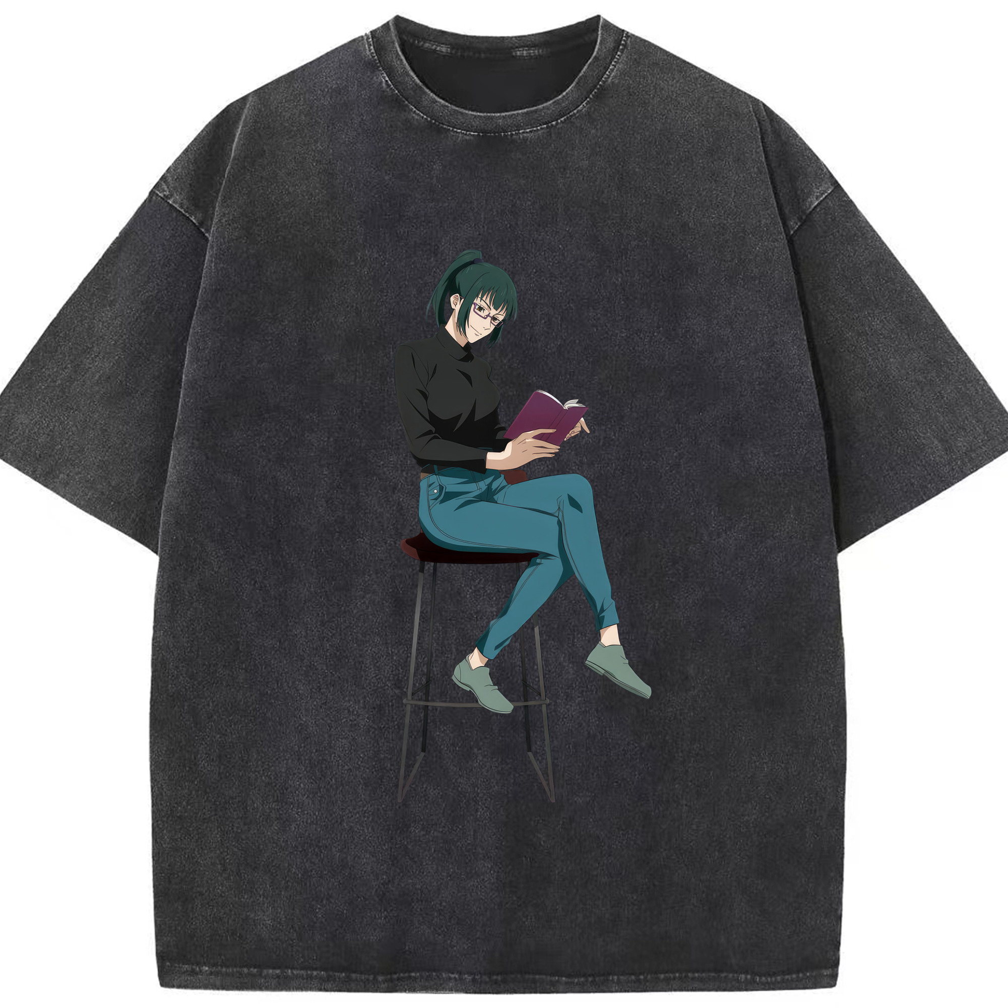 （画像用） 呪術廻戦 Jujutsu Kaisen 綿100% ヴィンテージ風 半袖Tシャツ（フロントプリント）