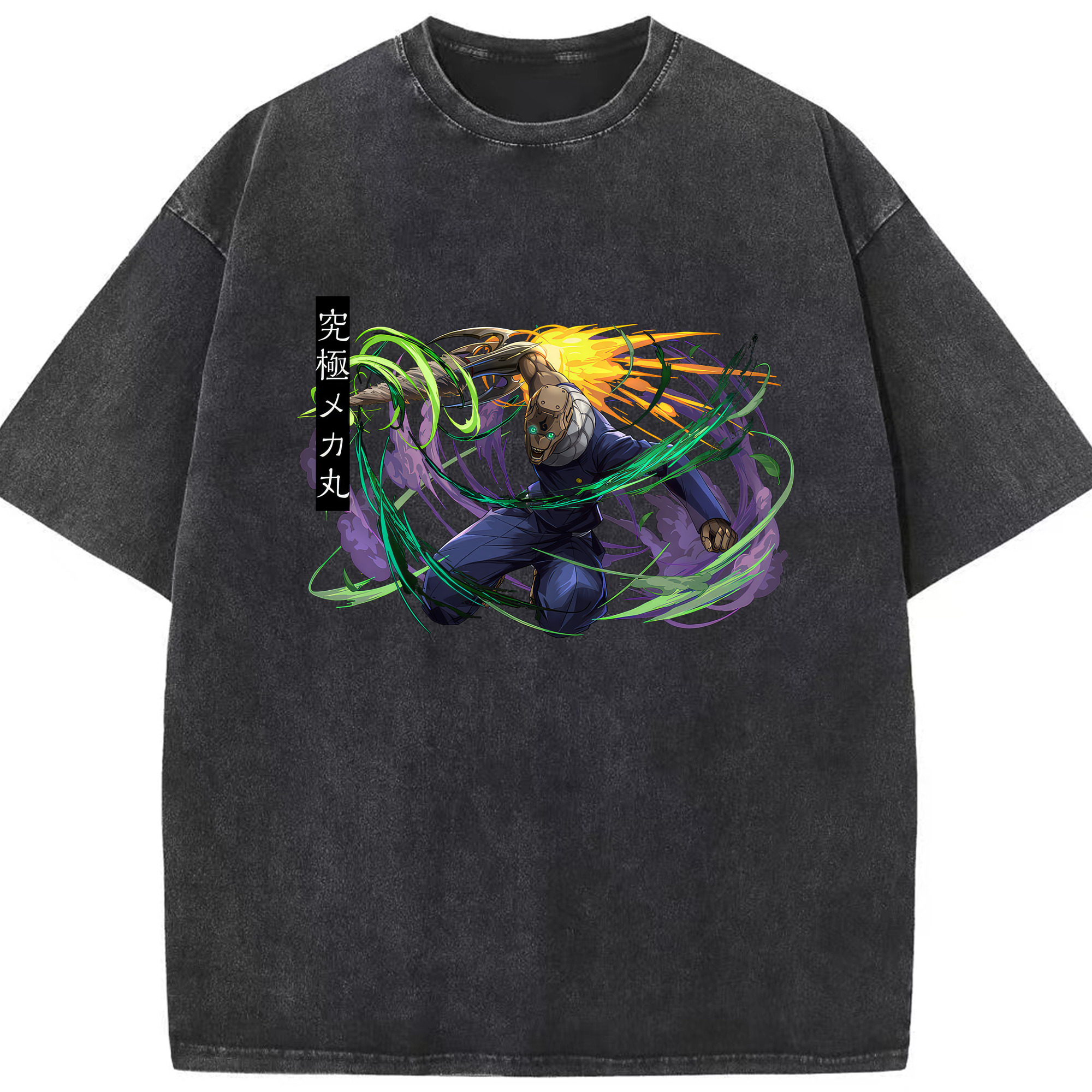 （画像用） 呪術廻戦 Jujutsu Kaisen 綿100% ヴィンテージ風 半袖Tシャツ（フロントプリント）
