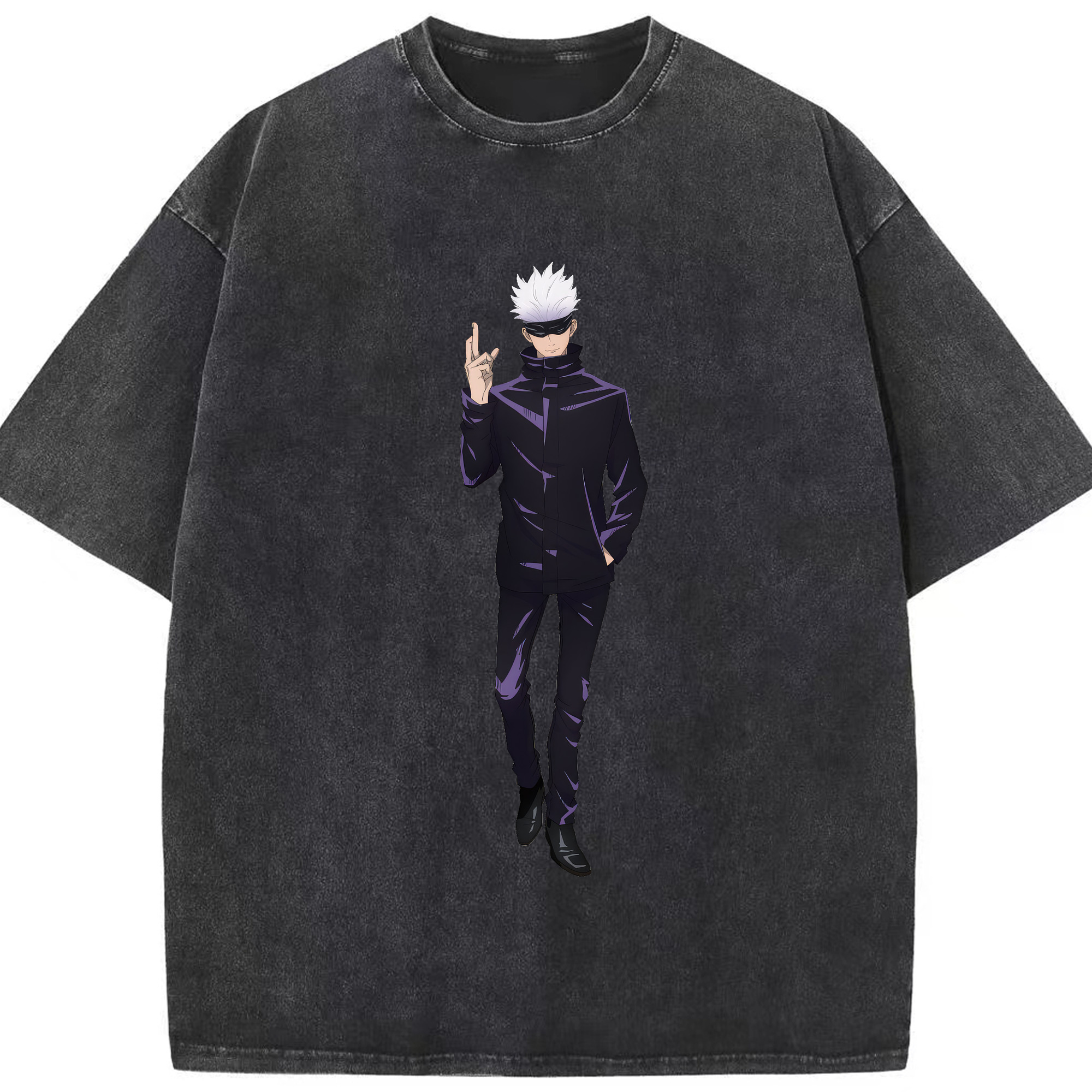 （画像用） 呪術廻戦 Jujutsu Kaisen 綿100% ヴィンテージ風 半袖Tシャツ（フロントプリント）