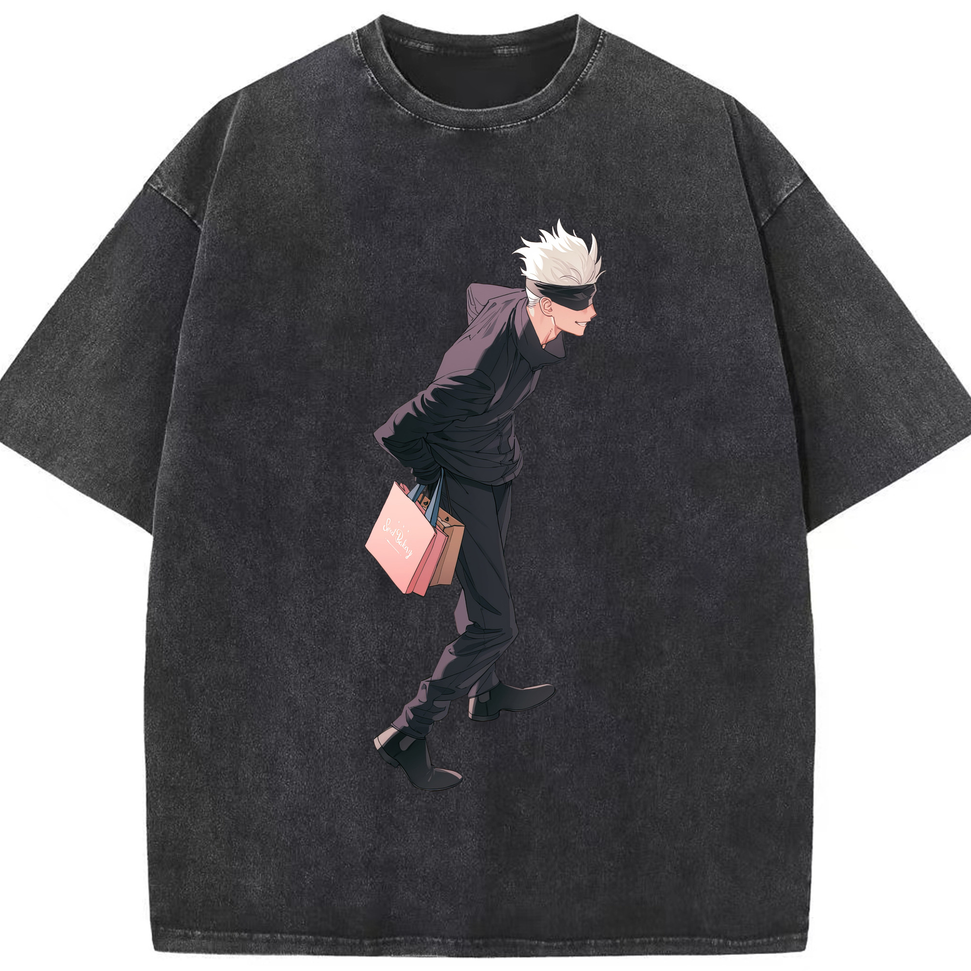 （画像用） 呪術廻戦 Jujutsu Kaisen 綿100% ヴィンテージ風 半袖Tシャツ（フロントプリント）