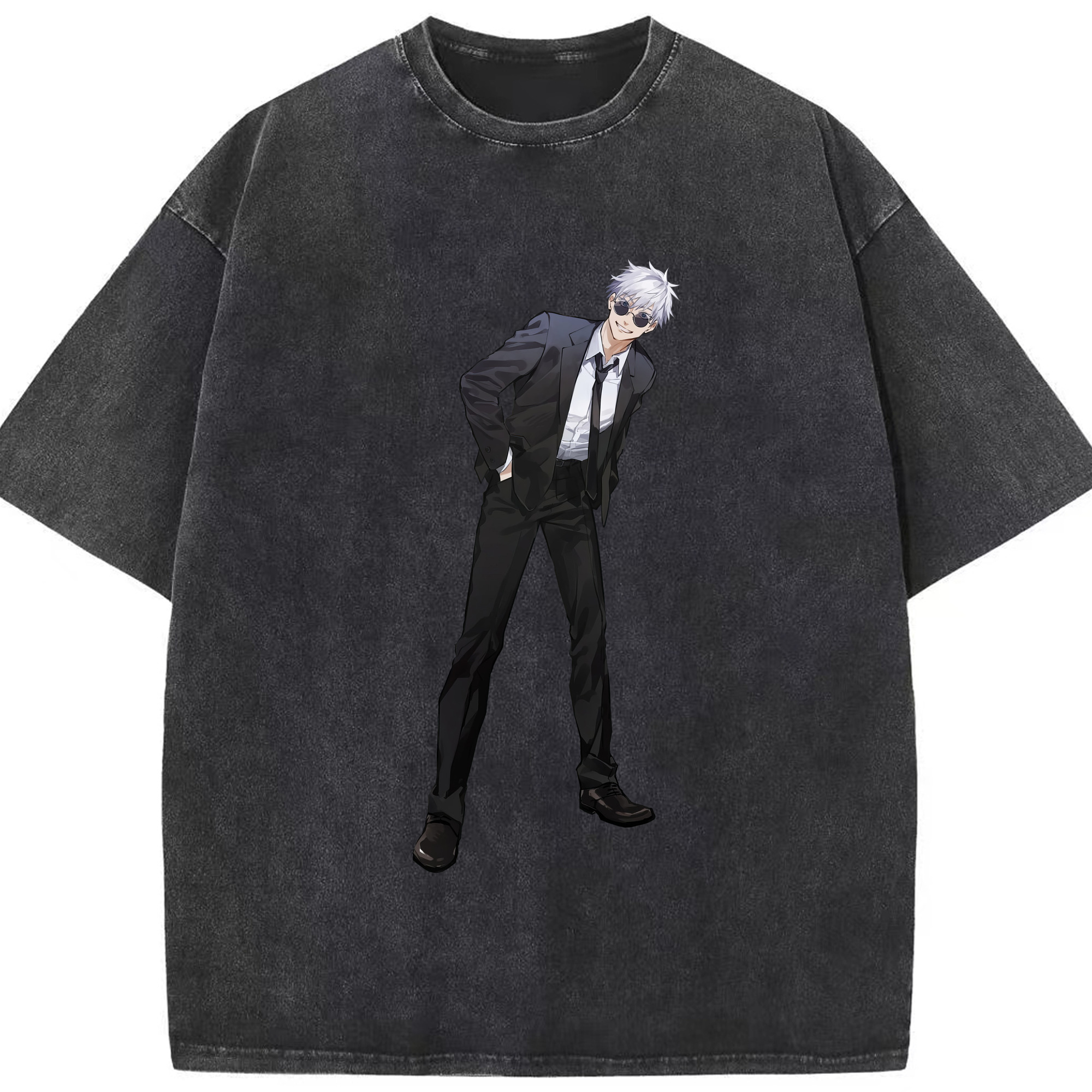 （画像用） 呪術廻戦 Jujutsu Kaisen 綿100% ヴィンテージ風 半袖Tシャツ（フロントプリント）