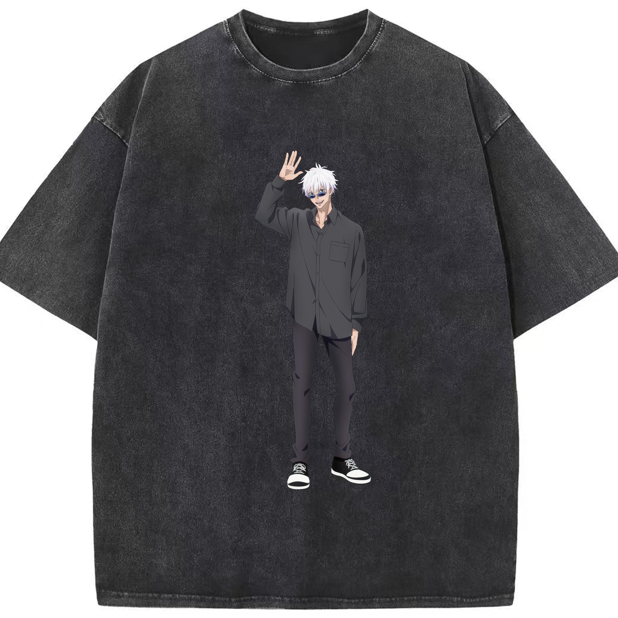 （画像用） 呪術廻戦 Jujutsu Kaisen 綿100% ヴィンテージ風 半袖Tシャツ（フロントプリント）