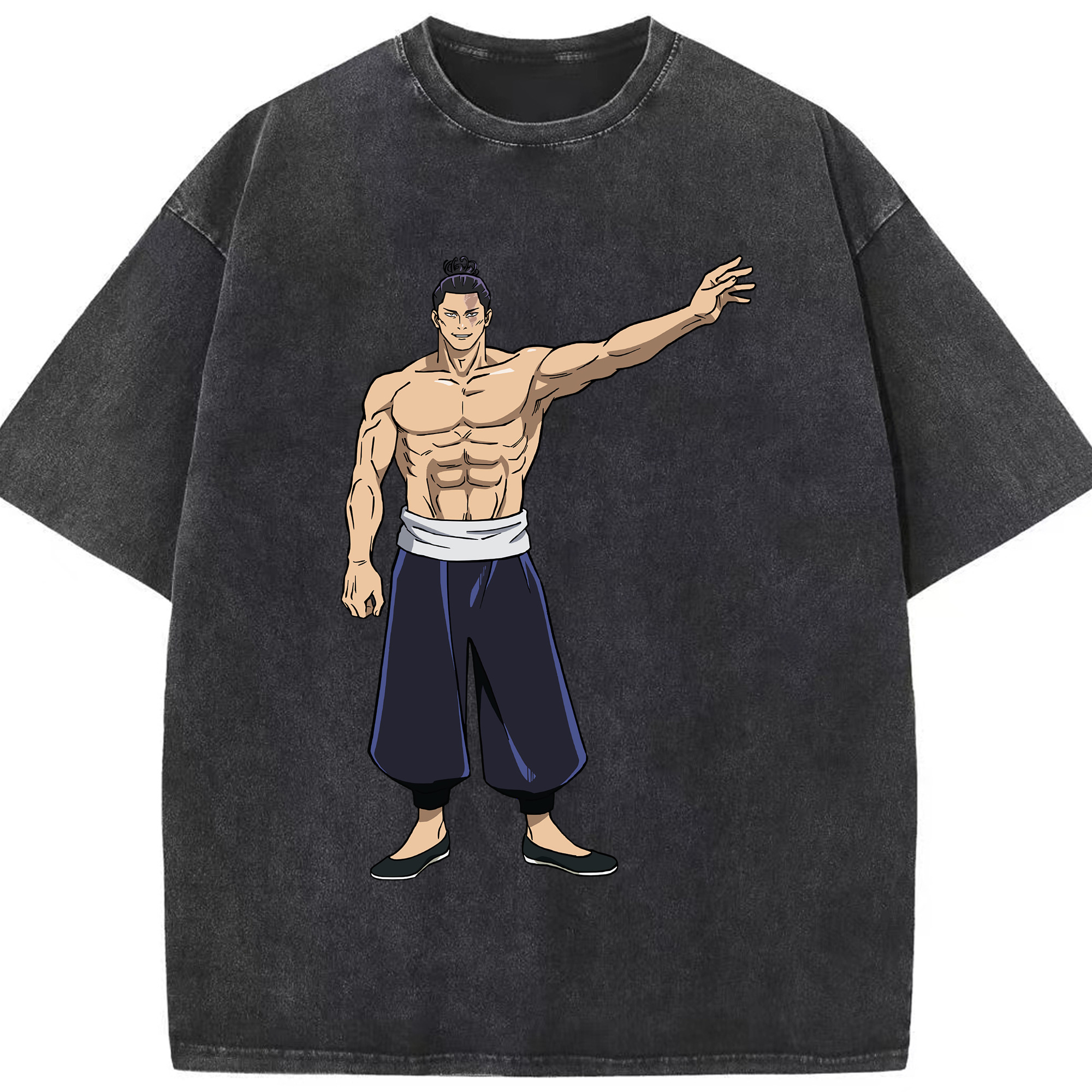 （画像用） 呪術廻戦 Jujutsu Kaisen 綿100% ヴィンテージ風 半袖Tシャツ（フロントプリント）