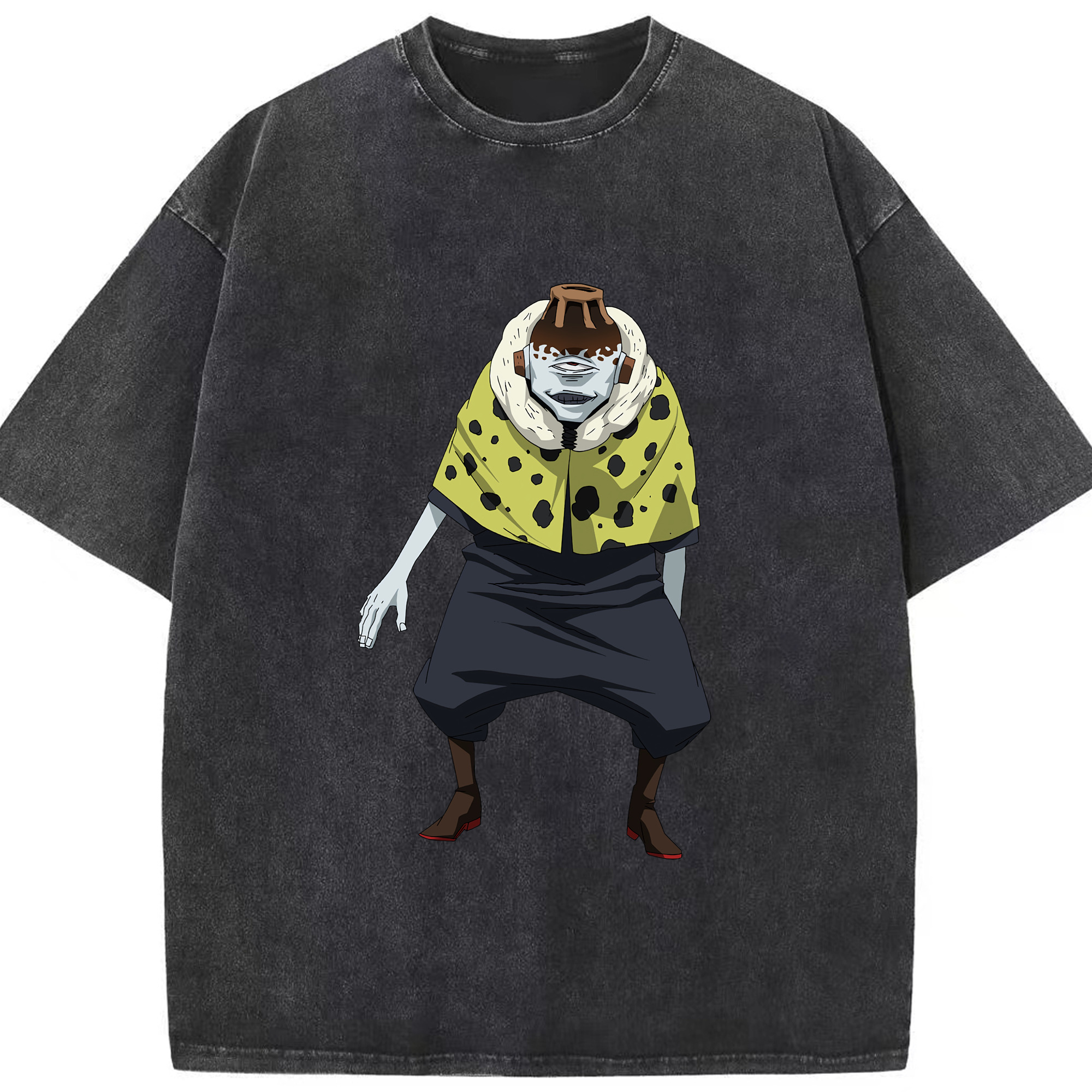 （画像用） 呪術廻戦 Jujutsu Kaisen 綿100% ヴィンテージ風 半袖Tシャツ（フロントプリント）