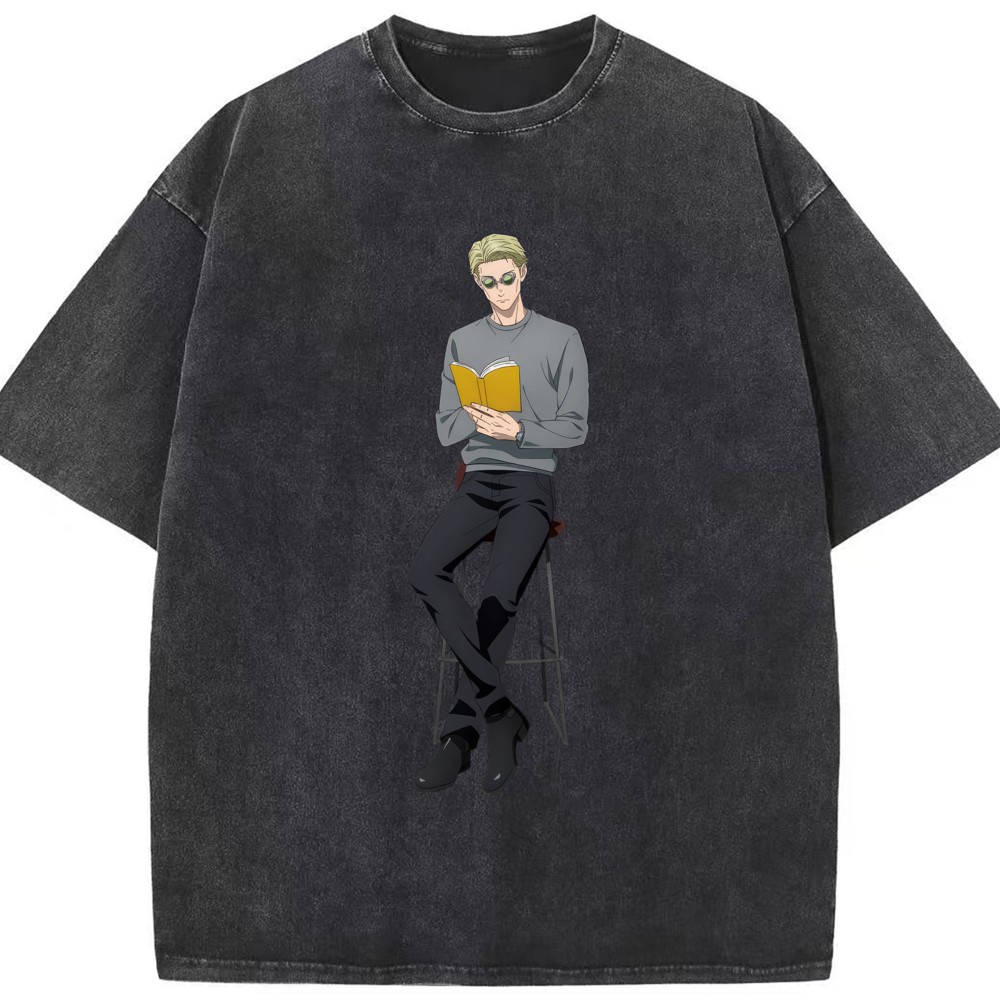 （画像用） 呪術廻戦 Jujutsu Kaisen 綿100% ヴィンテージ風 半袖Tシャツ（フロントプリント）