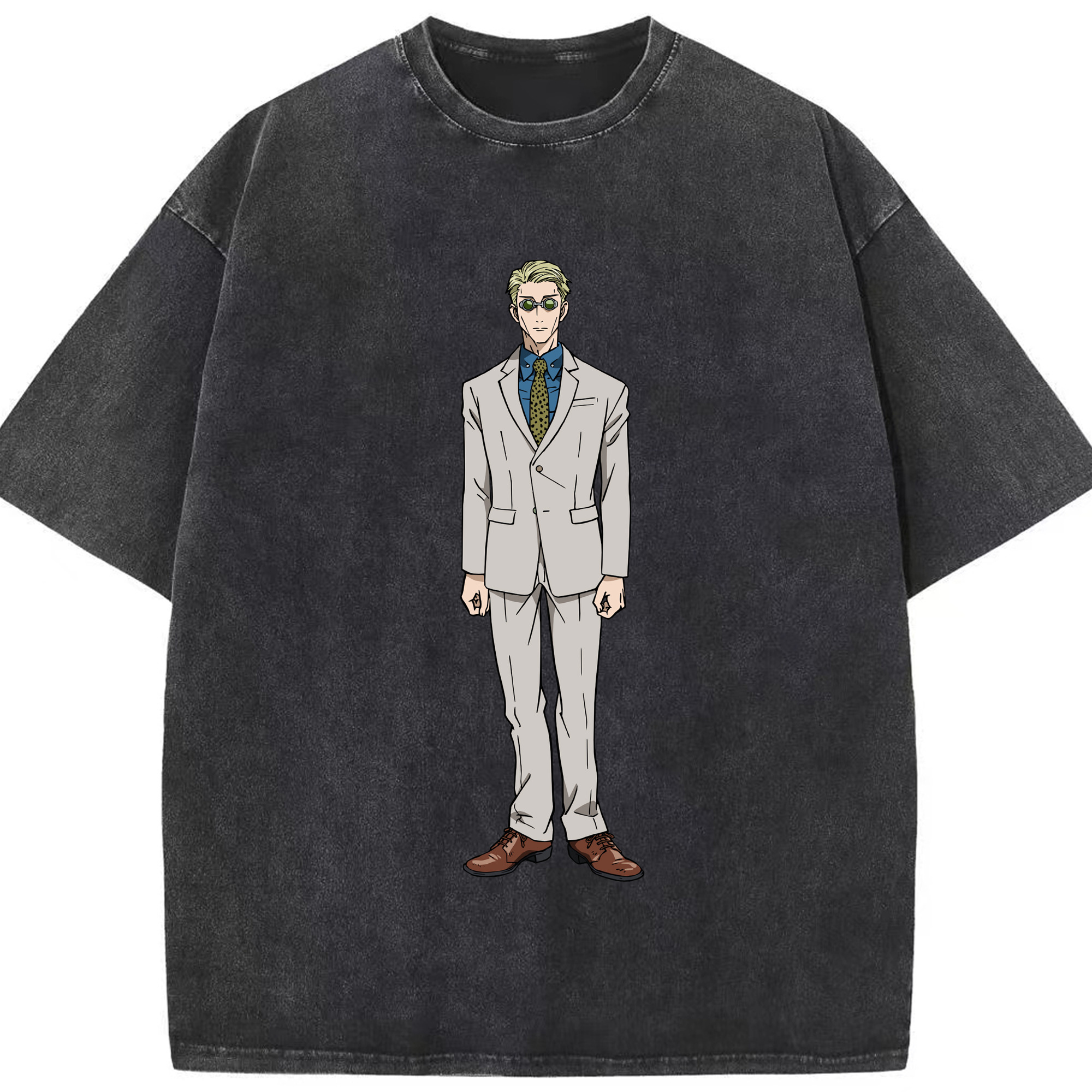 （画像用） 呪術廻戦 Jujutsu Kaisen 綿100% ヴィンテージ風 半袖Tシャツ（フロントプリント）